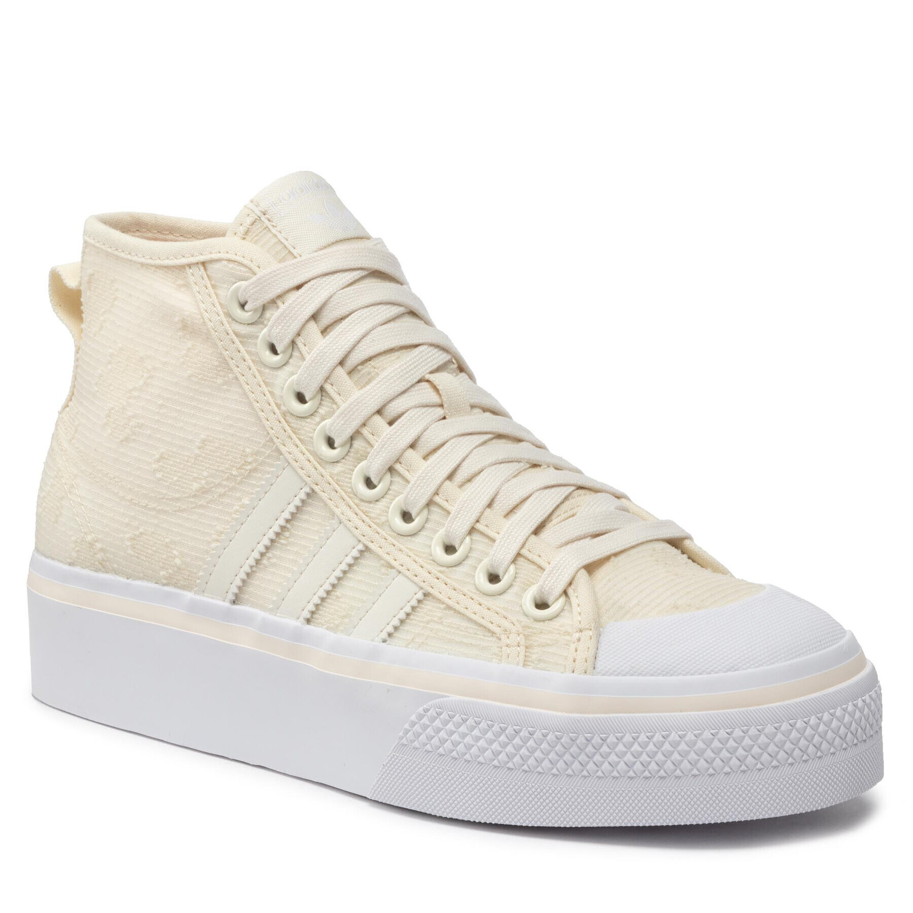 adidas Boty Nizza Platform Mid W GX8356 Béžová - Pepit.cz