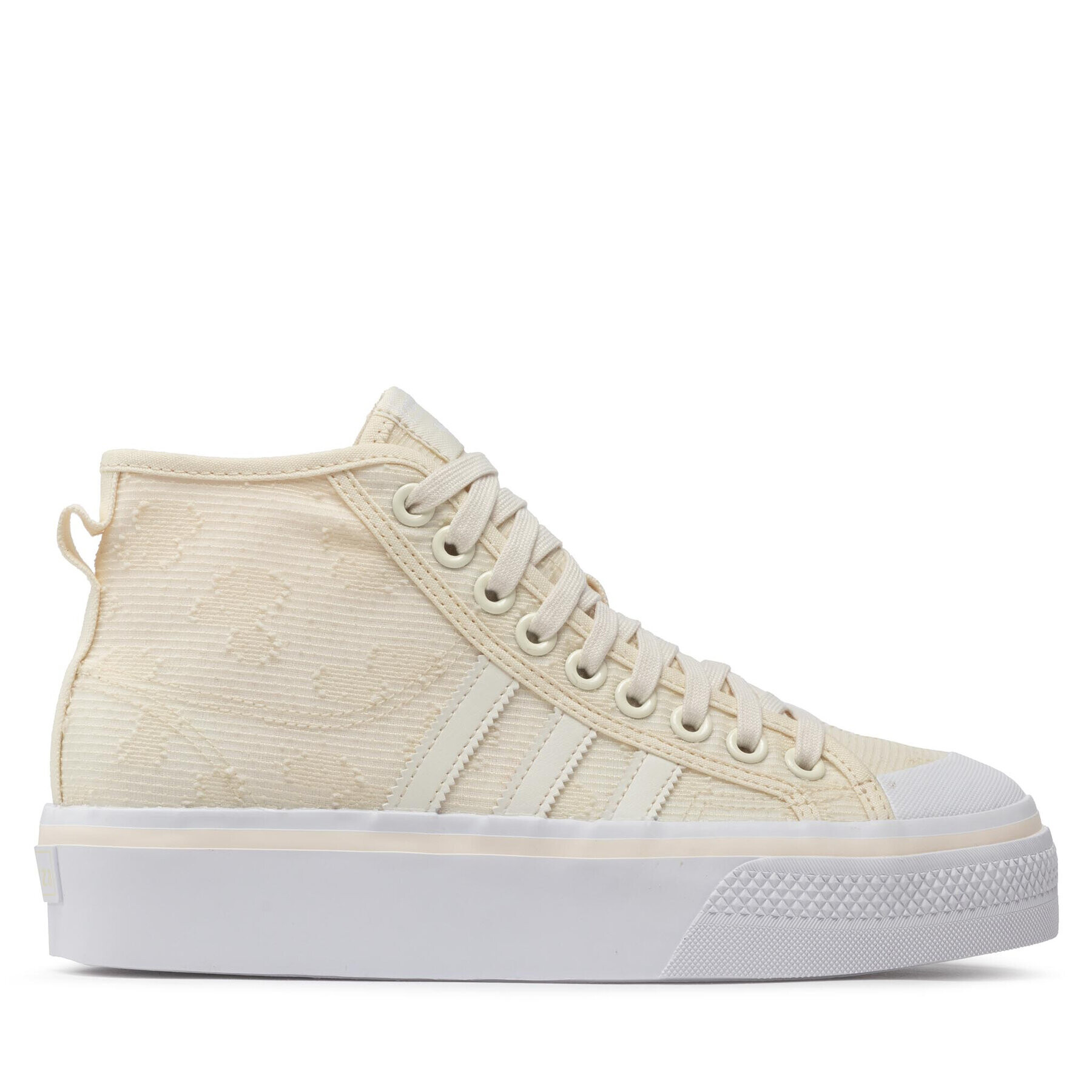 adidas Boty Nizza Platform Mid W GX8356 Béžová - Pepit.cz