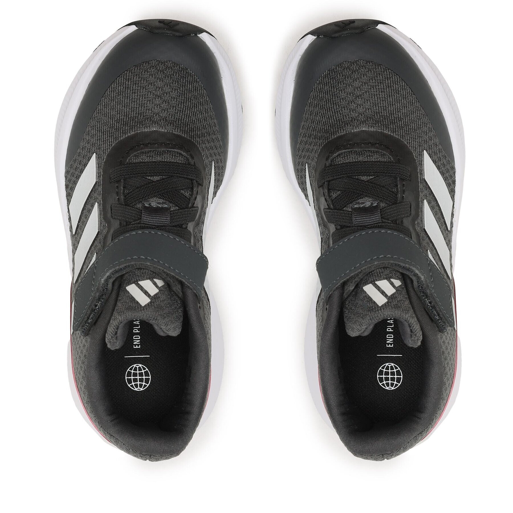 adidas Boty Runfalcon 3.0 Sport Running Elastic Lace Top Strap Shoes HP5873 Šedá - Pepit.cz