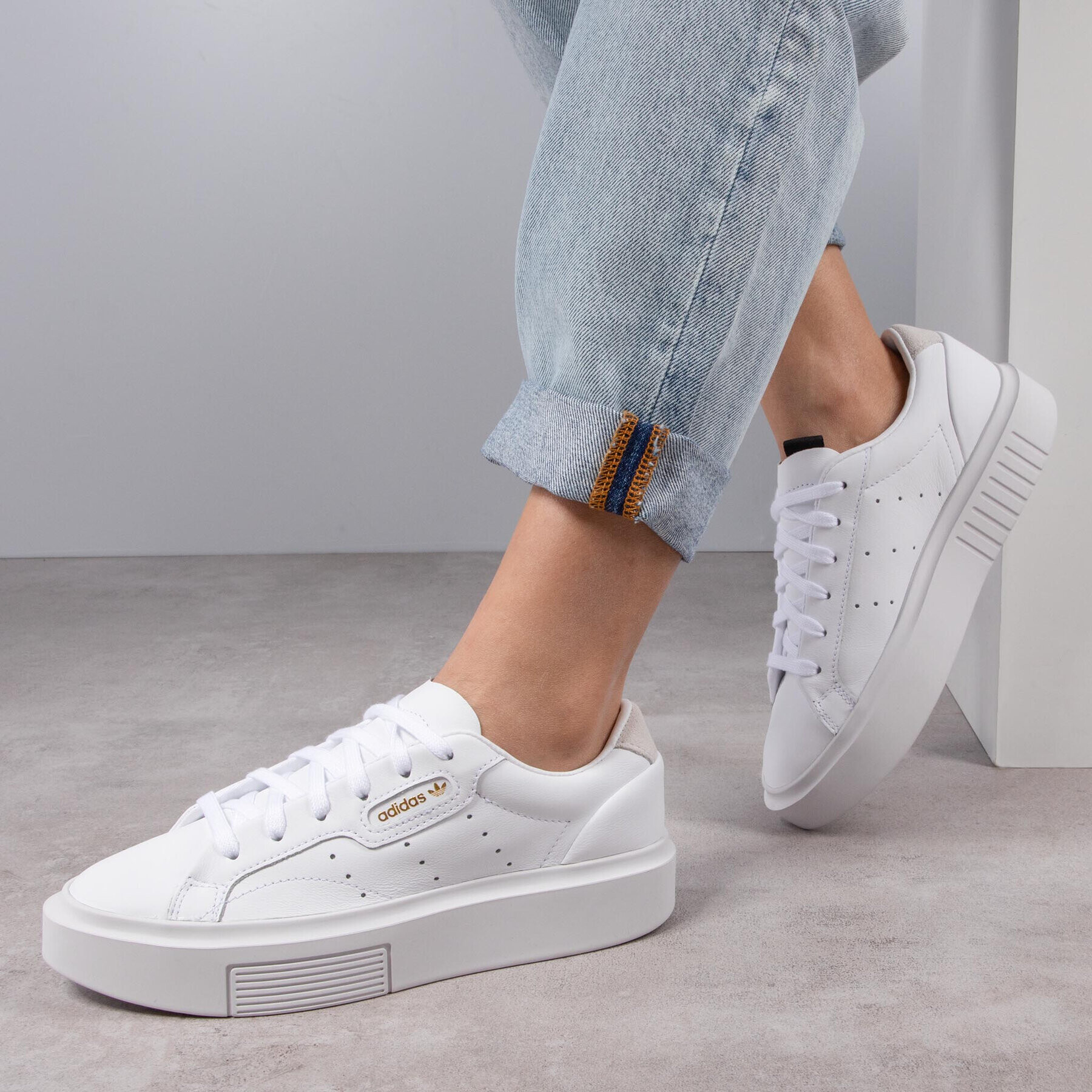 adidas Boty Sleek Super W EF8858 Bílá - Pepit.cz