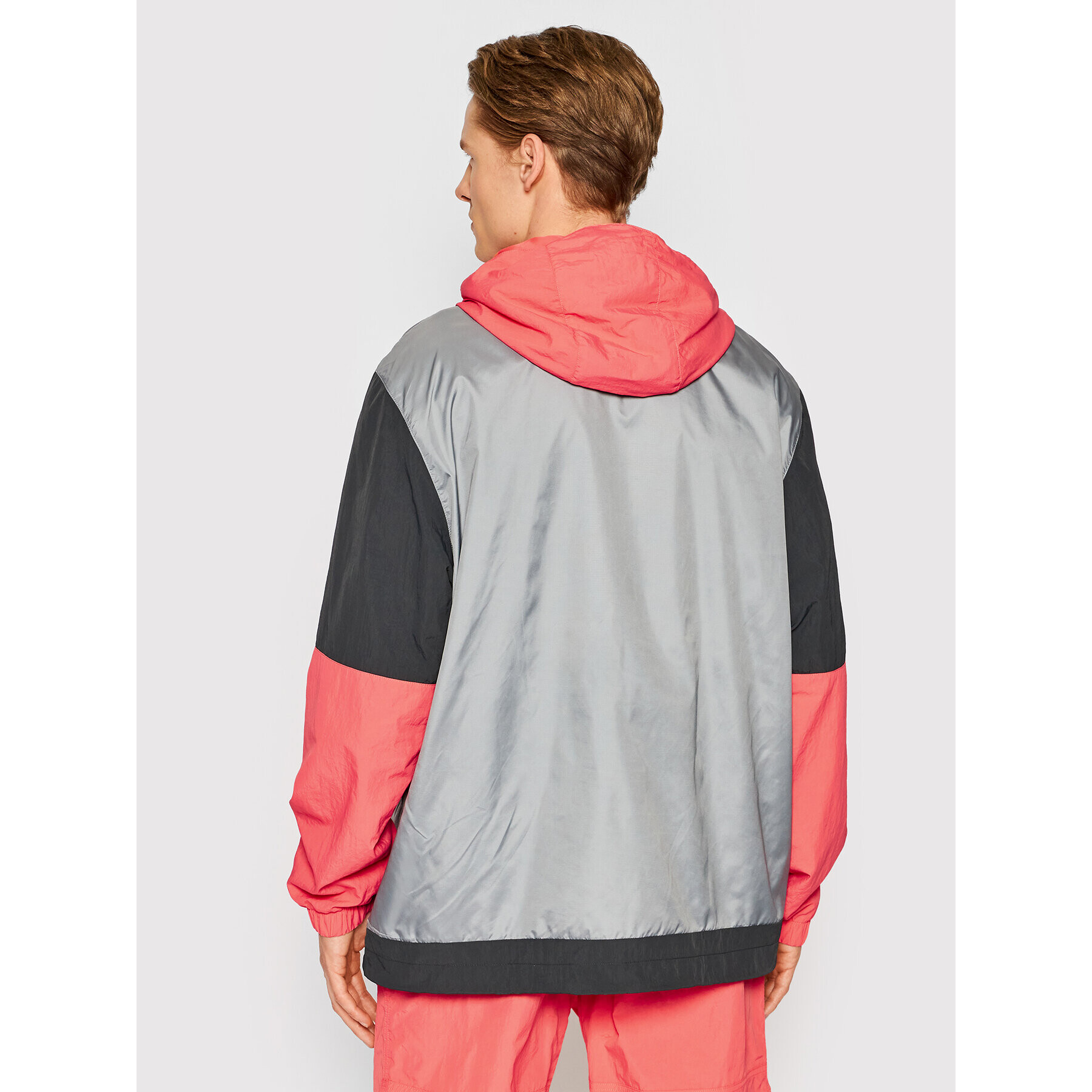 adidas Bunda anorak Adventure Blocked HF4778 Šedá Relaxed Fit - Pepit.cz