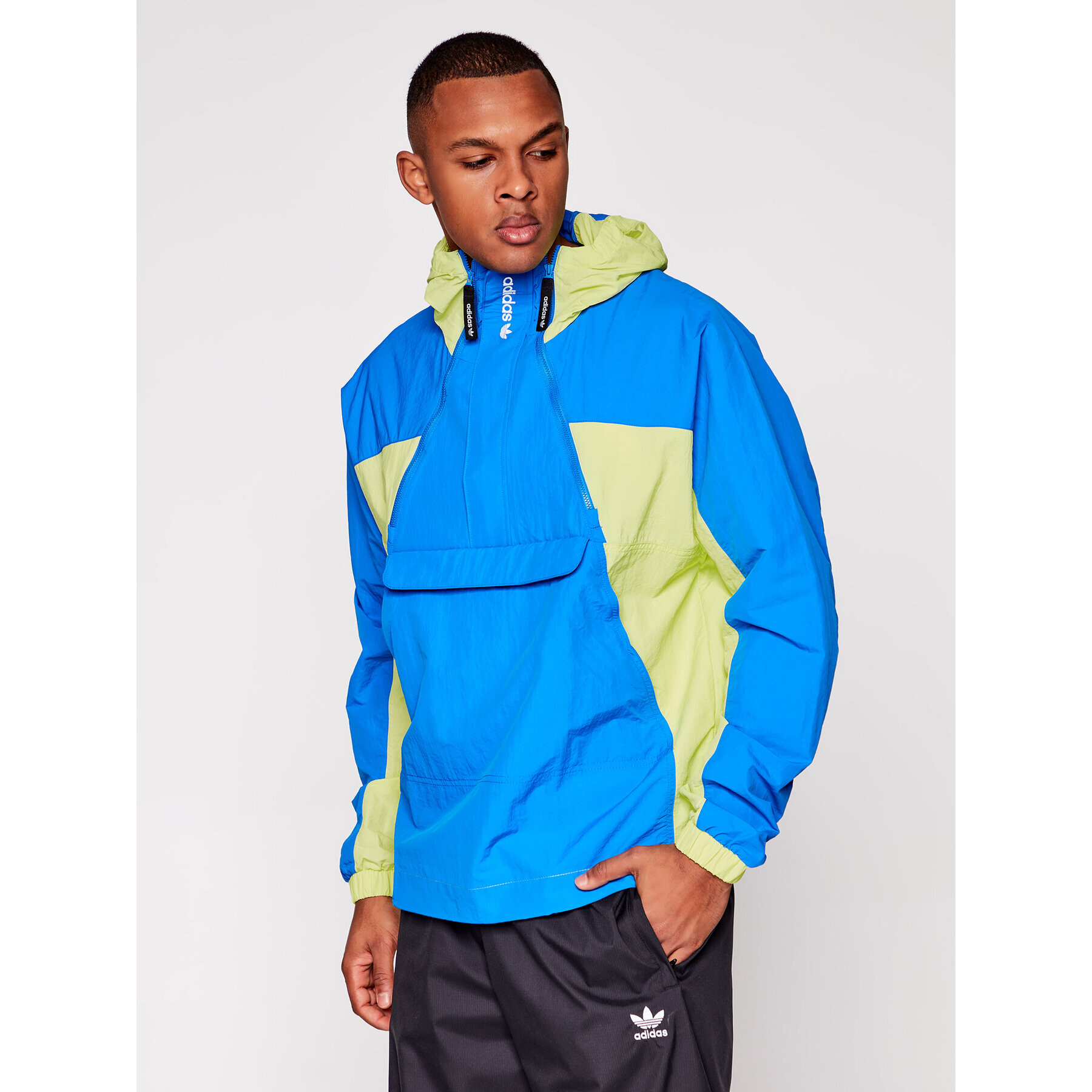 adidas Bunda anorak Adventure Mishmash GN2335 Modrá Regular Fit - Pepit.cz