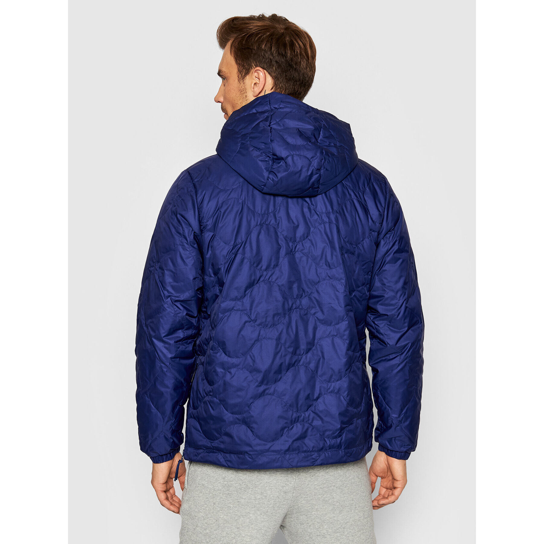 adidas Bunda anorak Quilted H13589 Tmavomodrá Regular Fit - Pepit.cz