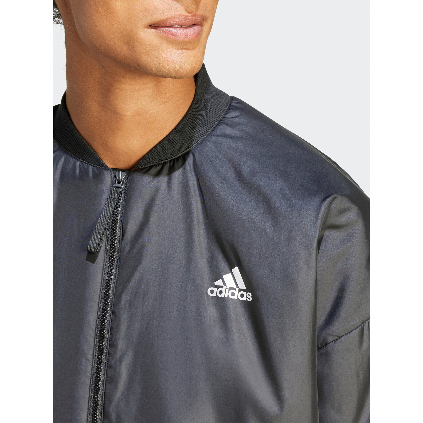 adidas Bunda bomber Brand Love Bomber IK0526 Černá Regular Fit - Pepit.cz