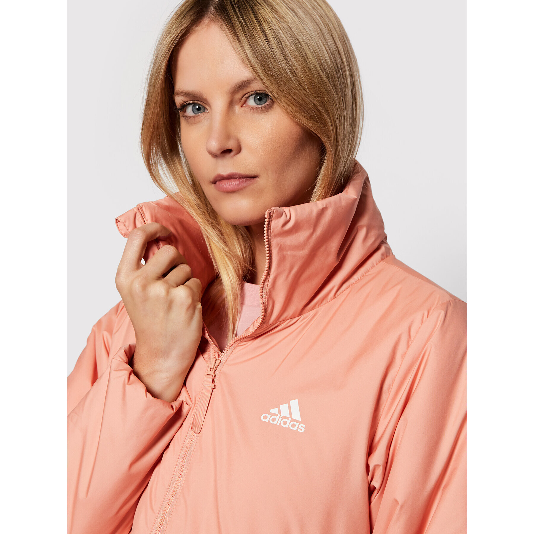 adidas Bunda pro přechodné období BSC 3-Stripes Insulated Winter GT9181 Oranžová Slim Fit - Pepit.cz