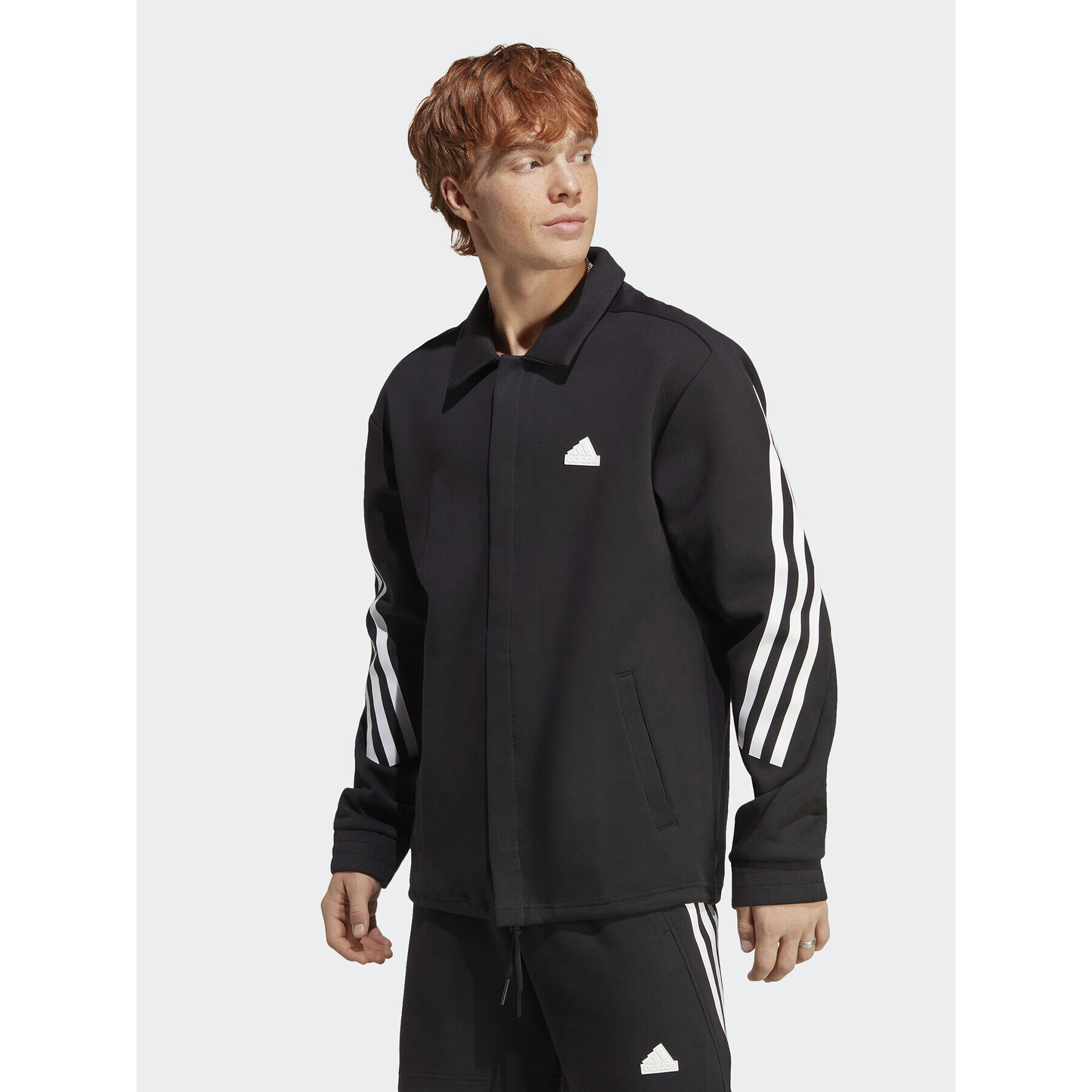 adidas Bunda pro přechodné období Future Icons 3-Stripes IC6726 Černá Loose Fit - Pepit.cz