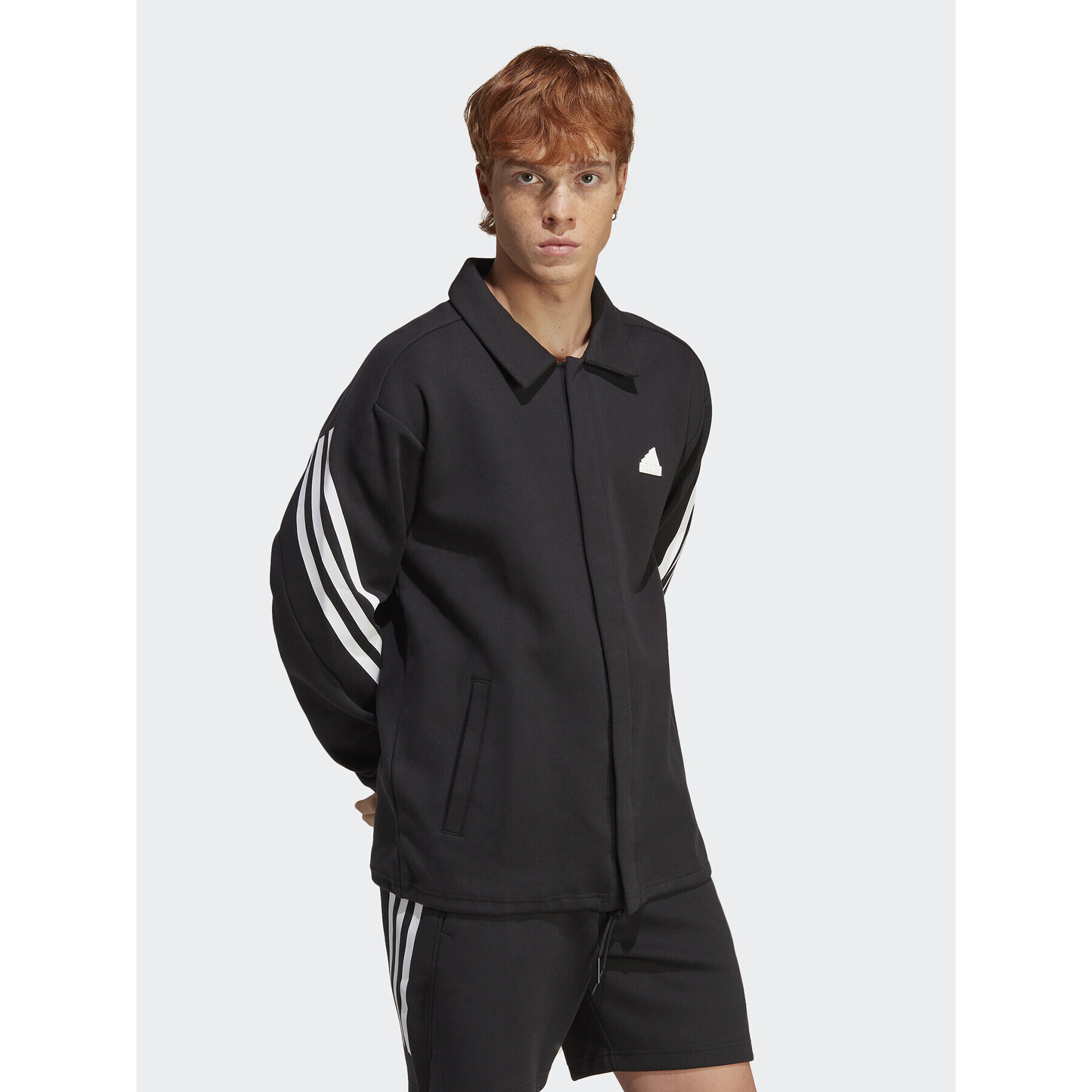 adidas Bunda pro přechodné období Future Icons 3-Stripes IC6726 Černá Loose Fit - Pepit.cz