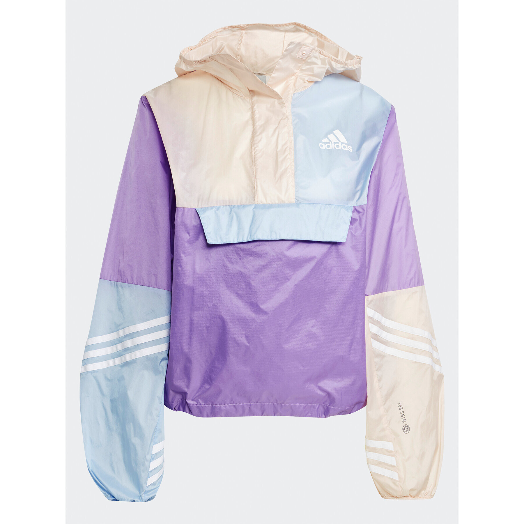 adidas Bunda pro přechodné období WIND.RDY Hooded Anorak HT8718 Fialová Loose Fit - Pepit.cz