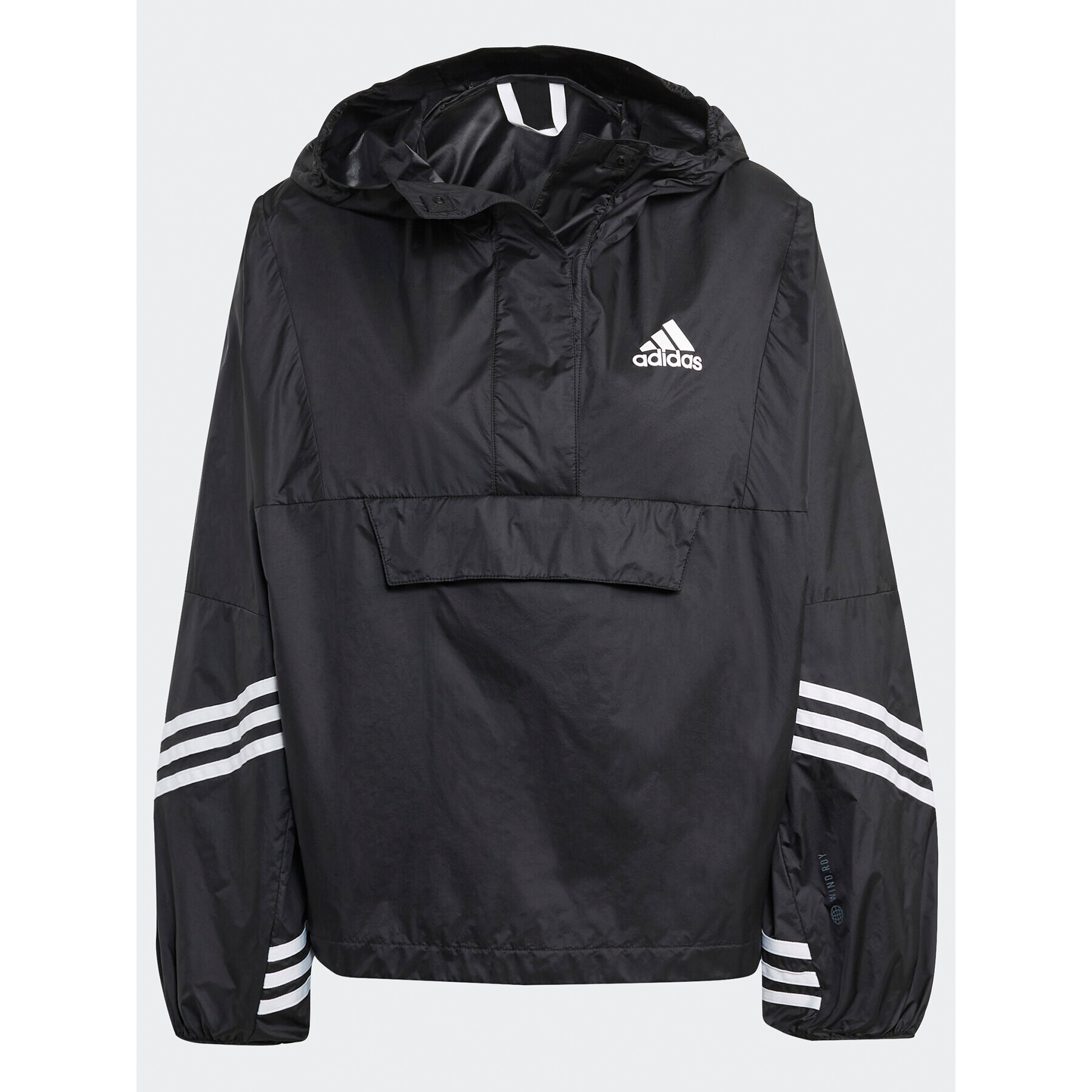 adidas Bunda pro přechodné období WIND.RDY Hooded Anorak HT8720 Černá Loose Fit - Pepit.cz