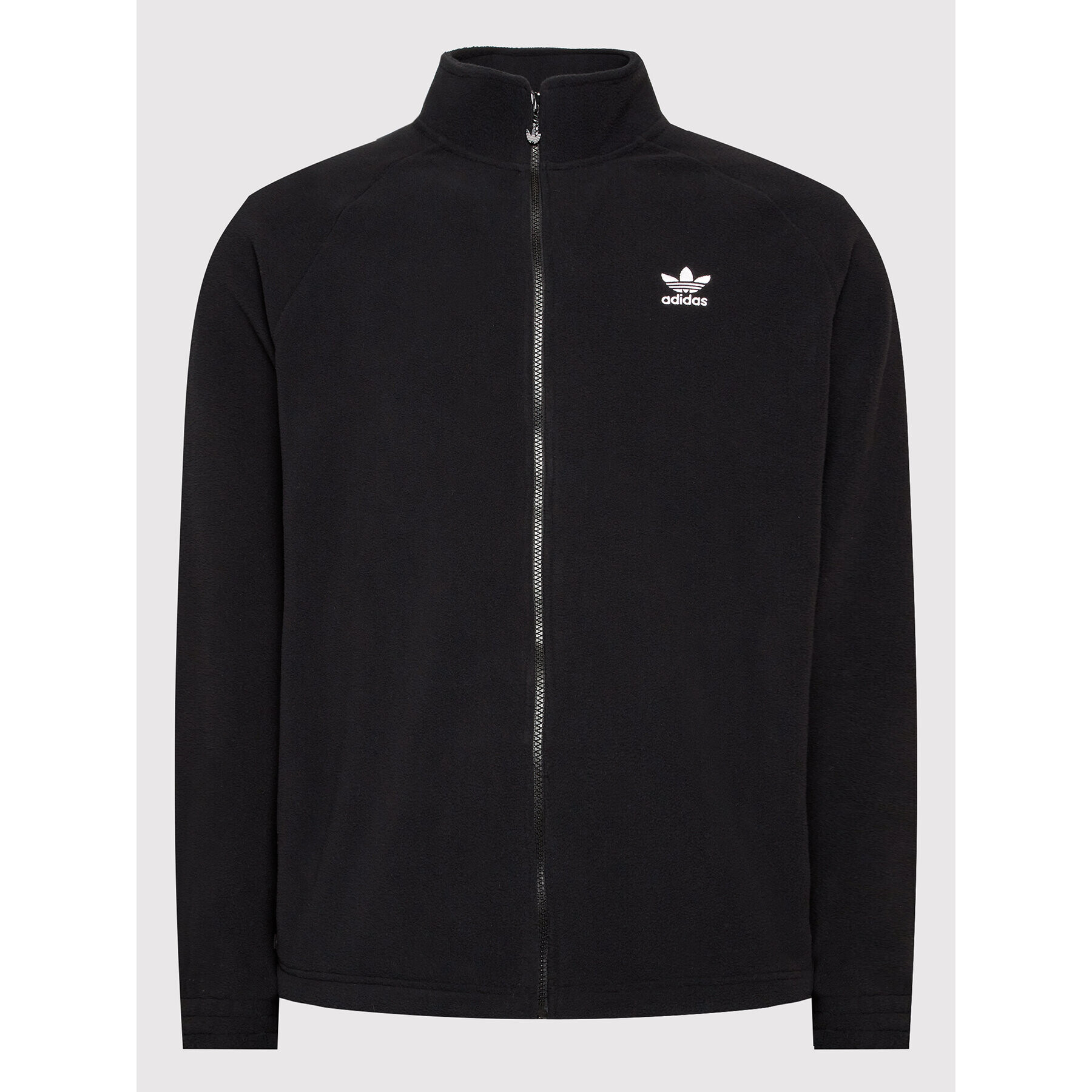 adidas Fleecová mikina adicolor Classics Trefoil Teddy Fleece HK7295 Černá Regular Fit - Pepit.cz