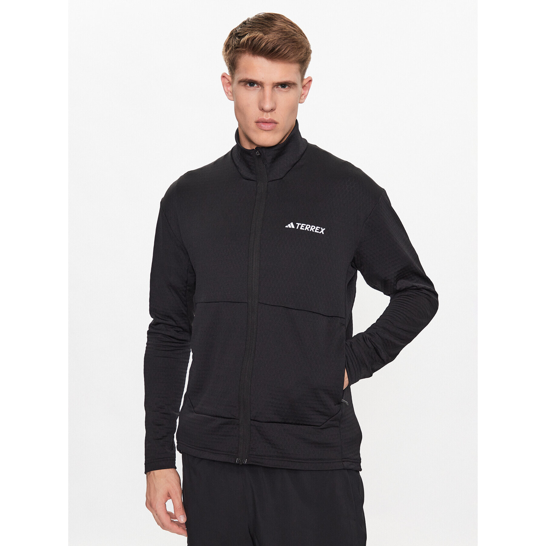 adidas Fleecová mikina IB1818 Černá Slim Fit - Pepit.cz