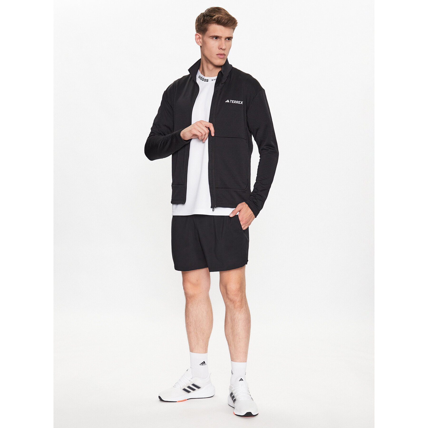 adidas Fleecová mikina IB1818 Černá Slim Fit - Pepit.cz