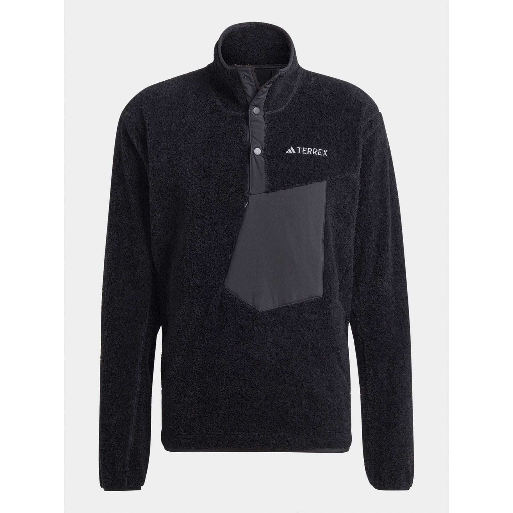 adidas Fleecová mikina Terrex XPLORIC High-Pile-Fleece IB6553 Černá Regular Fit - Pepit.cz