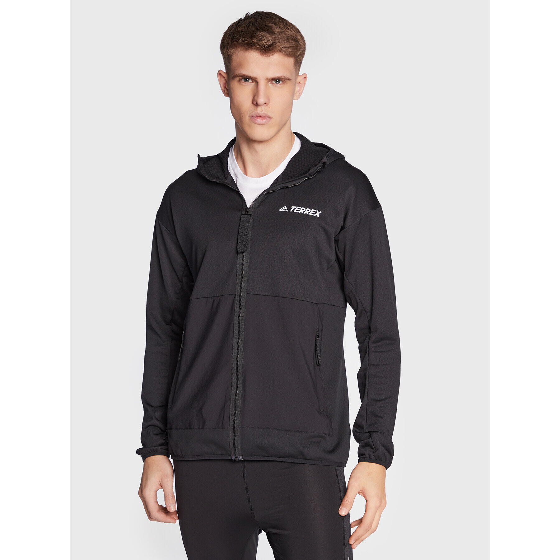 adidas Funkční mikina Terrex Fleece Lite GI7313 Černá Regular Fit - Pepit.cz