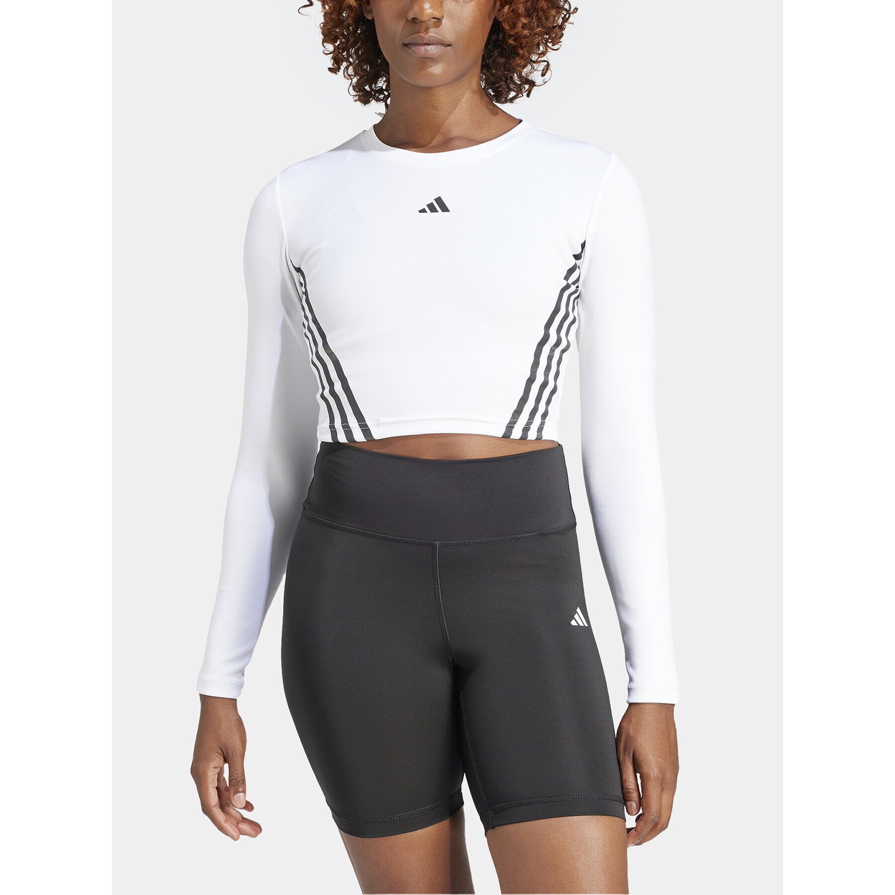 adidas Funkční tričko AEROREADY Hyperglam IL6971 Bílá Tight Fit - Pepit.cz