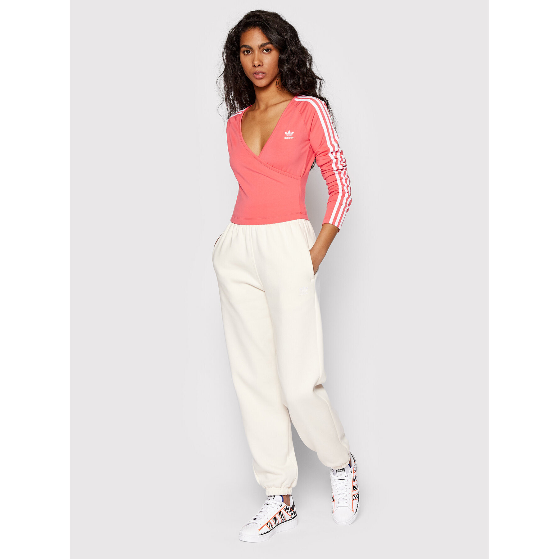 adidas Halenka adicolor Classics HC2050 Růžová Slim Fit - Pepit.cz