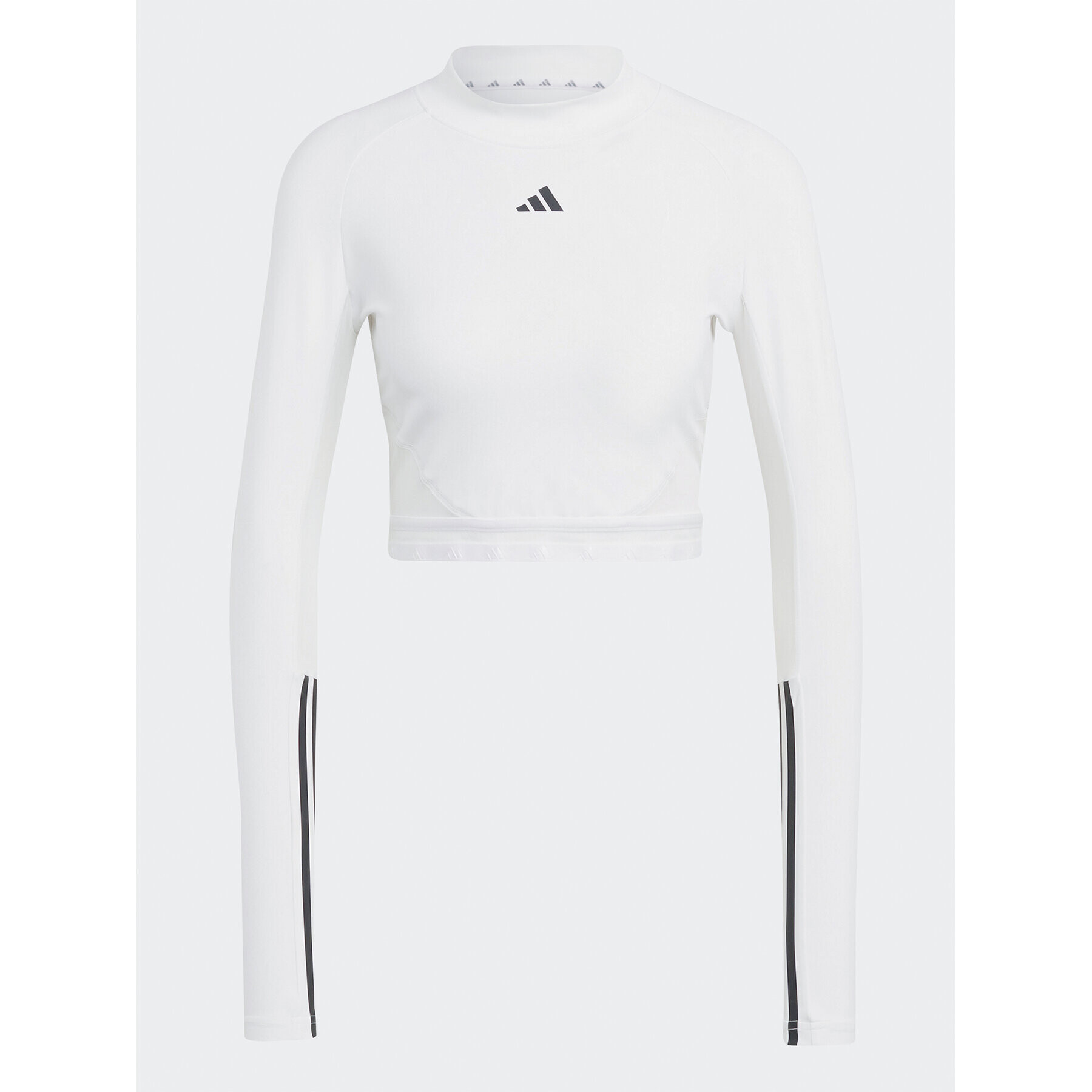 adidas Halenka AEROREADY Hyperglam Crop Long-Sleeve Top HZ2316 Bílá - Pepit.cz