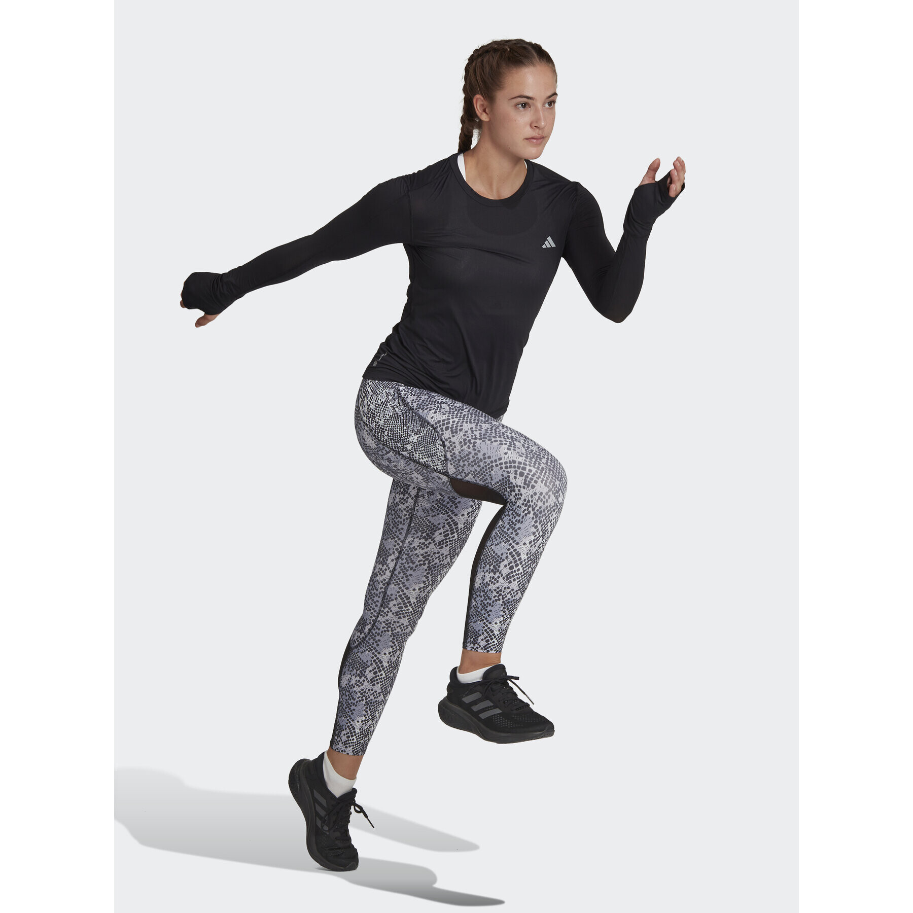 adidas Halenka Fast Running Long-Sleeve Top HR5701 Černá Regular Fit - Pepit.cz