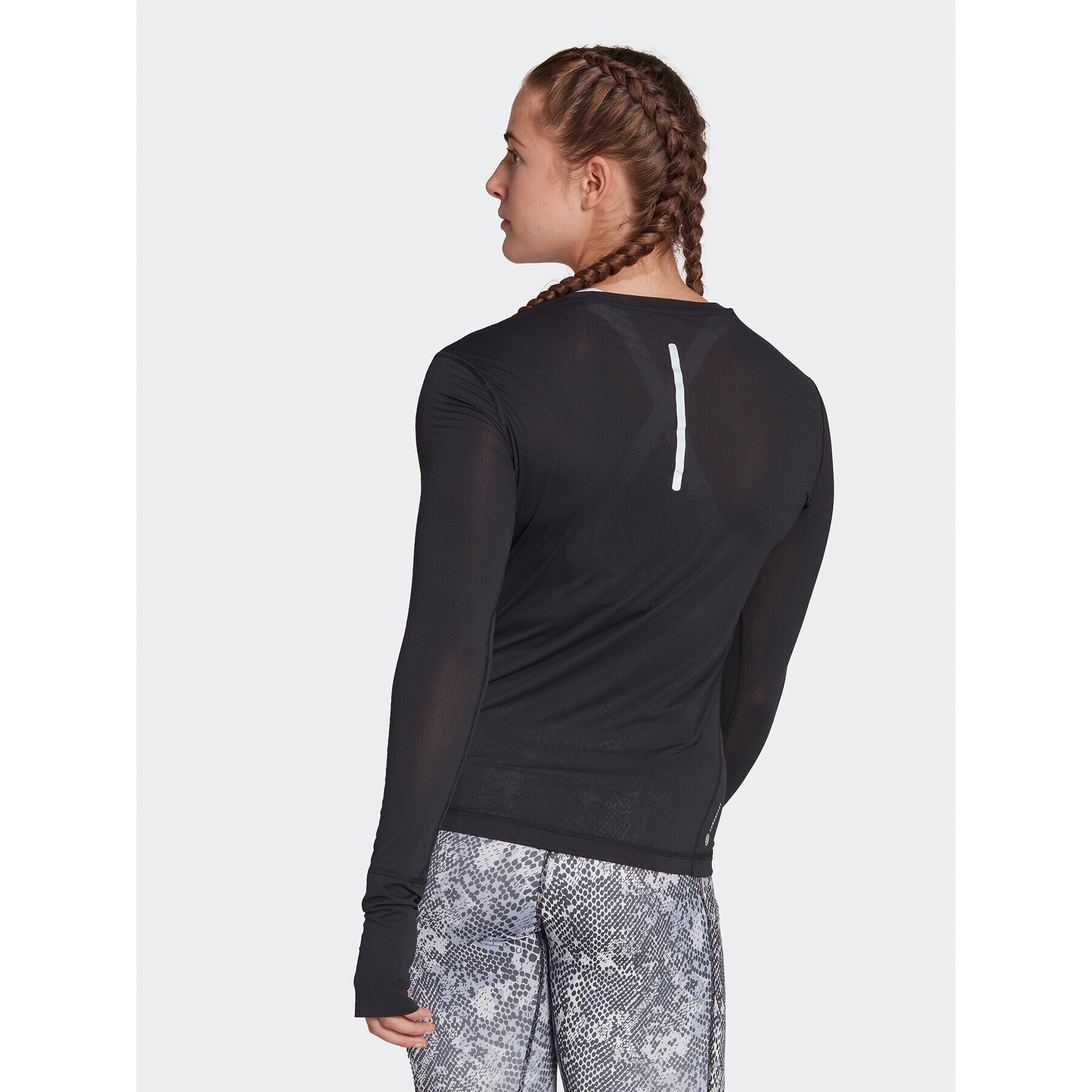 adidas Halenka Fast Running Long-Sleeve Top HR5701 Černá Regular Fit - Pepit.cz