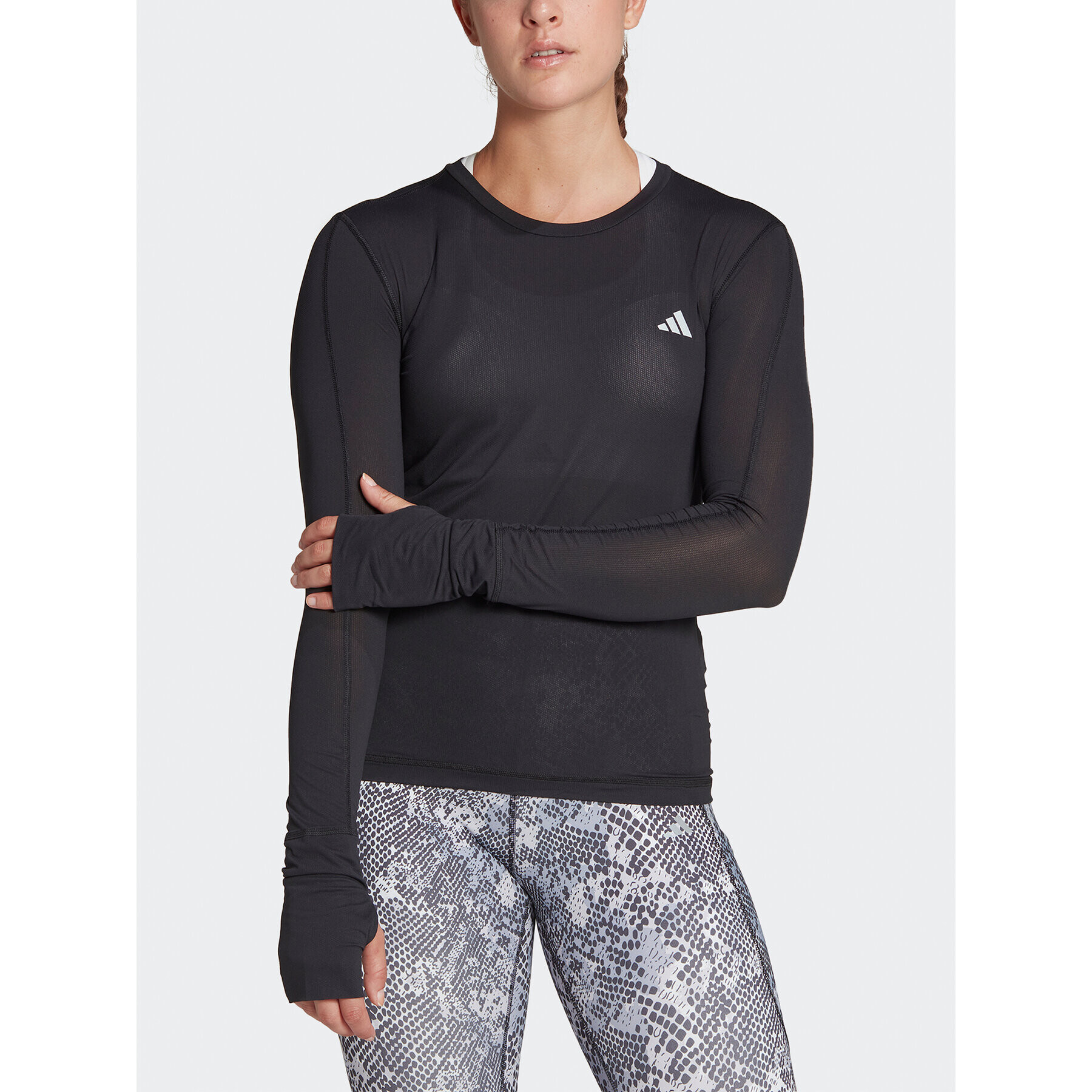 adidas Halenka Fast Running Long-Sleeve Top HR5701 Černá Regular Fit - Pepit.cz