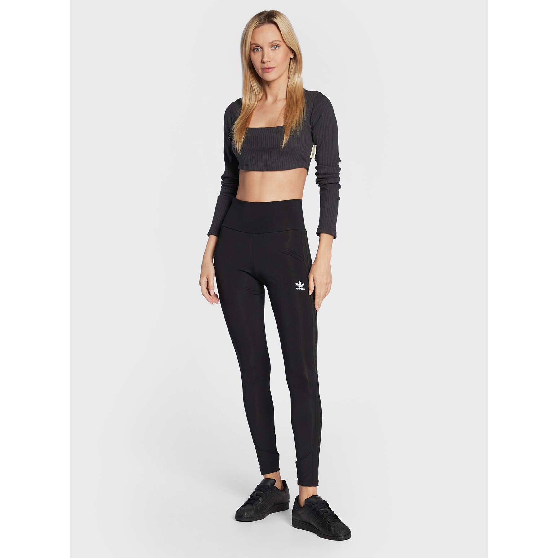 adidas Halenka Studio HH8502 Šedá Slim Fit - Pepit.cz