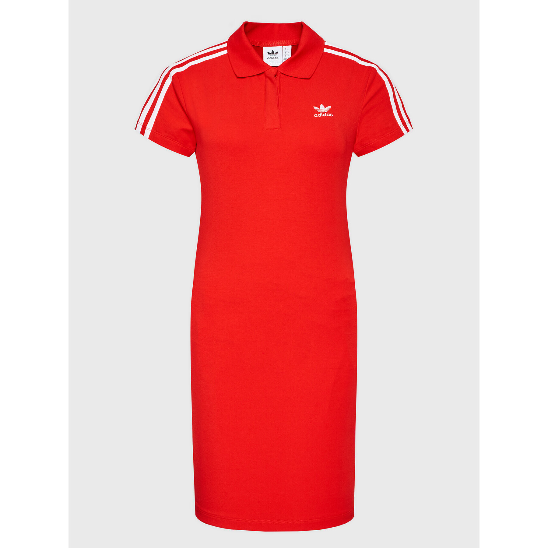 adidas Každodenní šaty adicolor Classics HM2163 Červená Slim Fit - Pepit.cz