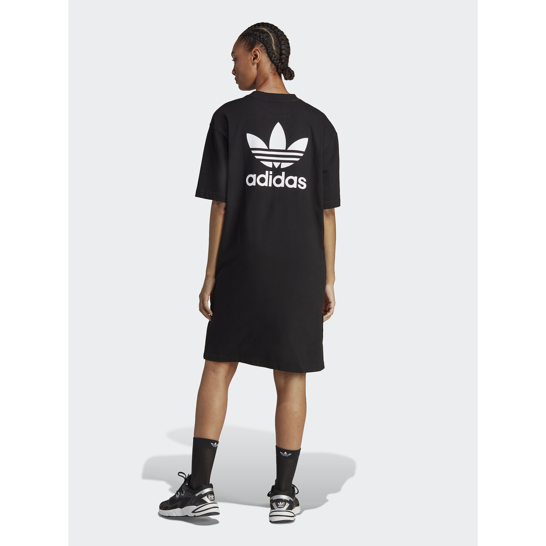 adidas Každodenní šaty IB7318 Černá Relaxed Fit - Pepit.cz