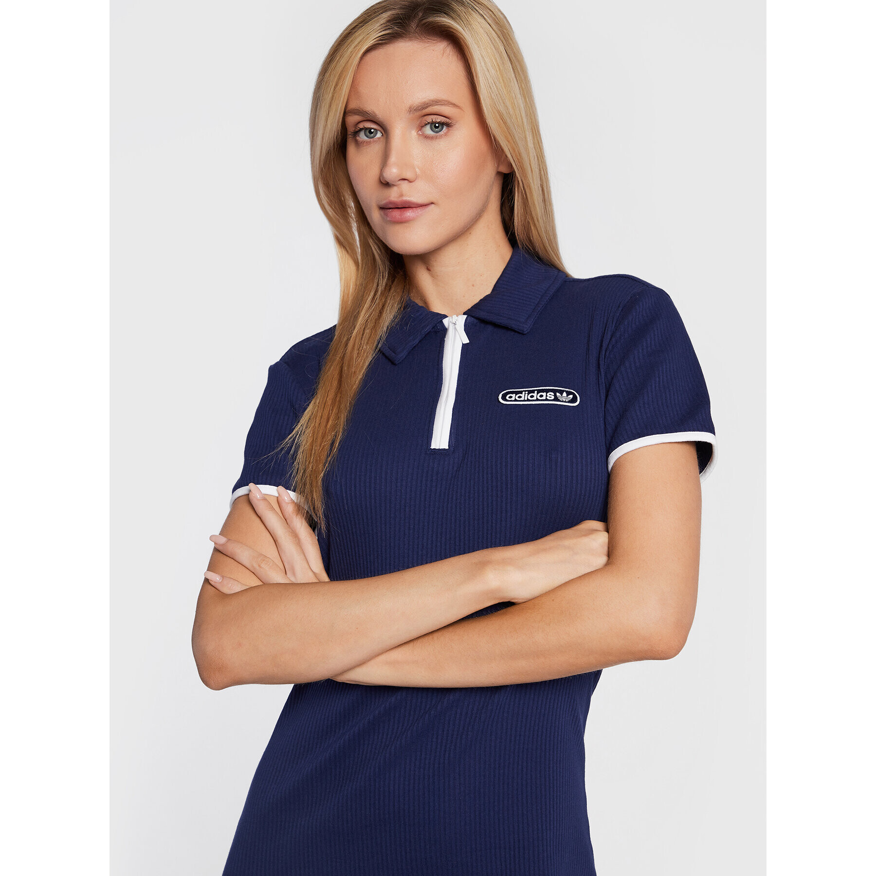 adidas Každodenní šaty Polo HL6579 Tmavomodrá Regular Fit - Pepit.cz