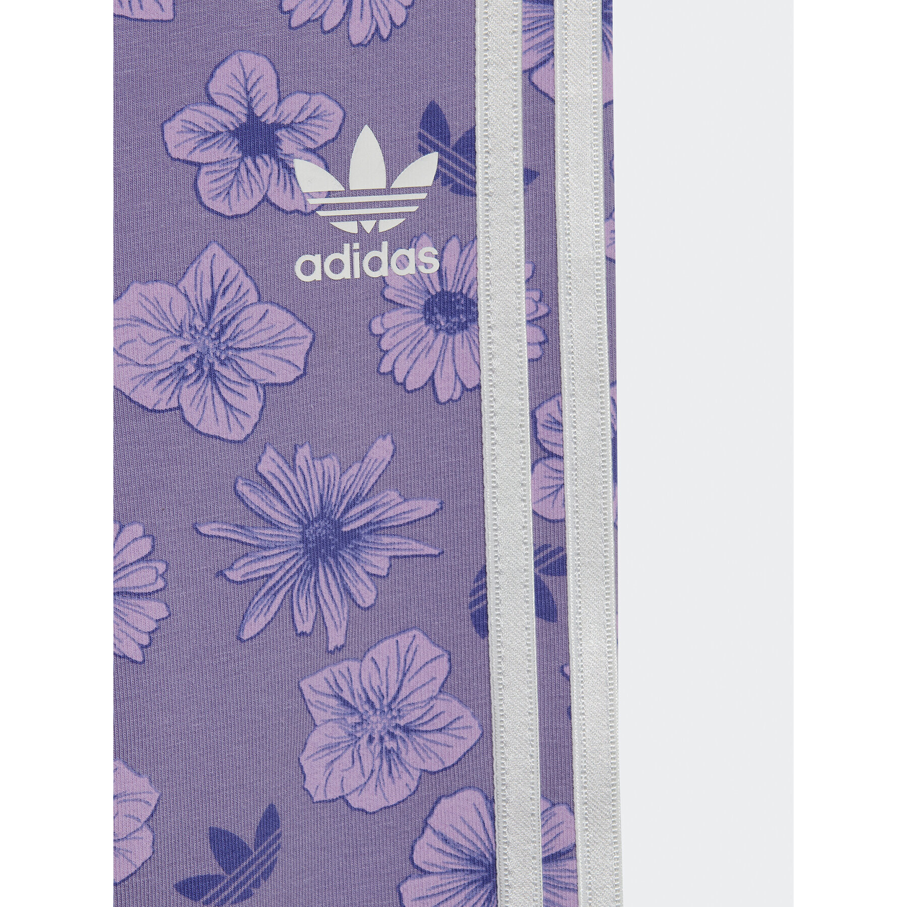 adidas Legíny Floral Dress Leggings Set IC8760 Fialová Slim Fit - Pepit.cz