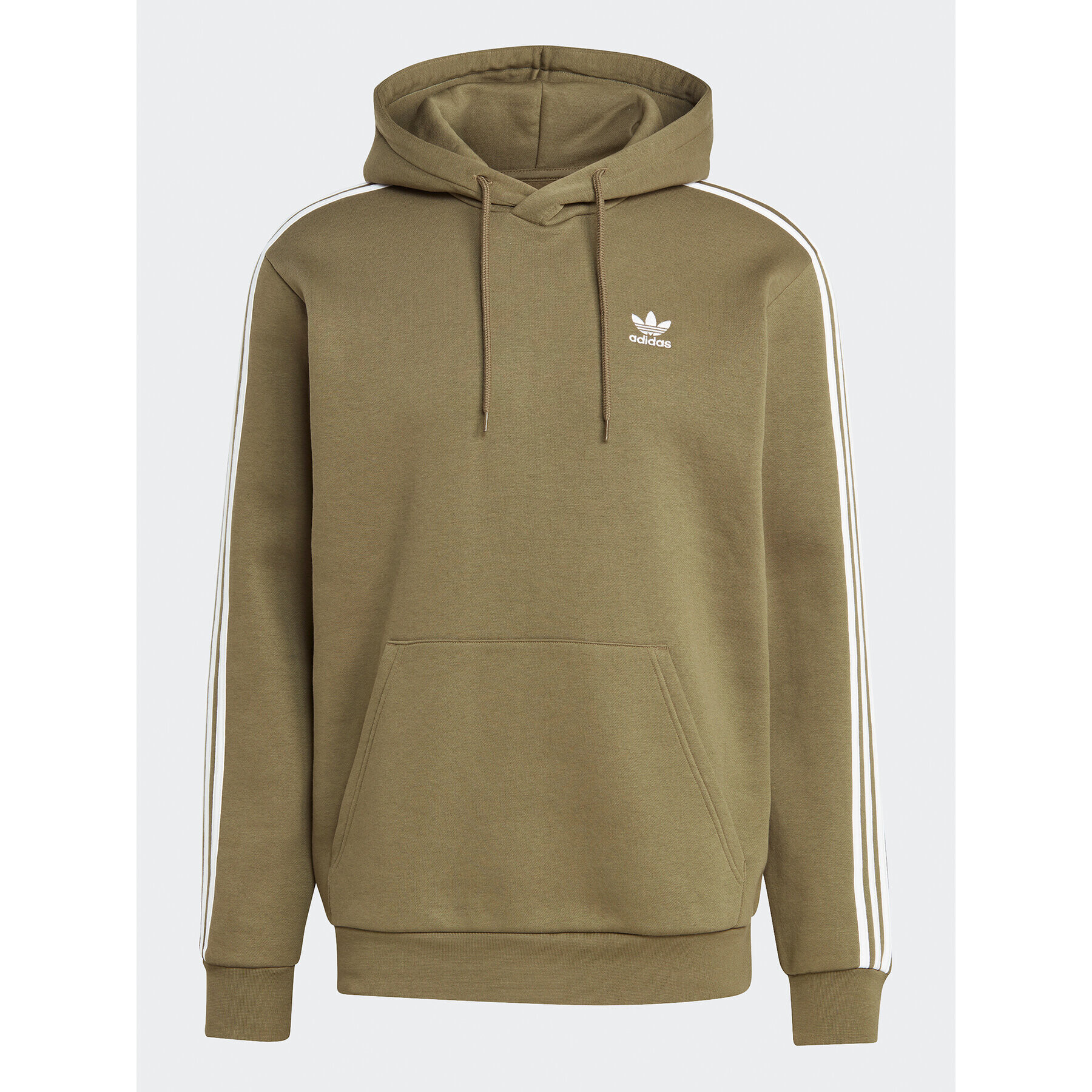 adidas Mikina Adicolor Classics 3-Stripes Hoodie IB1415 Zelená Regular Fit - Pepit.cz