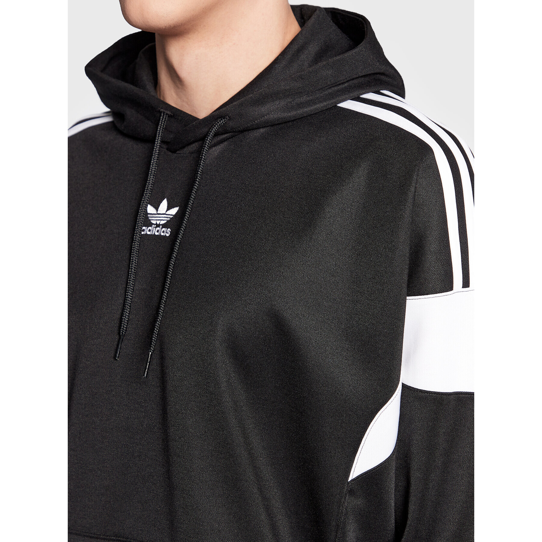 adidas Mikina Adicolor Classics Cut Line Hoodie HS2065 Černá Loose Fit - Pepit.cz