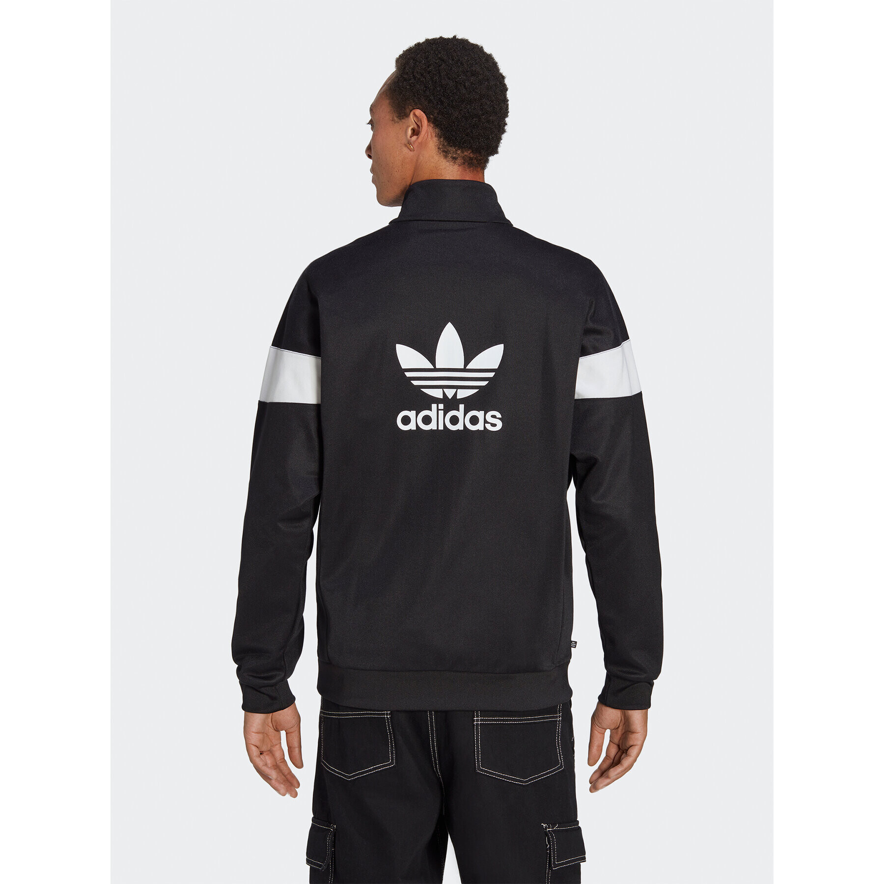 adidas Mikina Adicolor Classics Cut Line Track Top HS2064 Černá Loose Fit - Pepit.cz