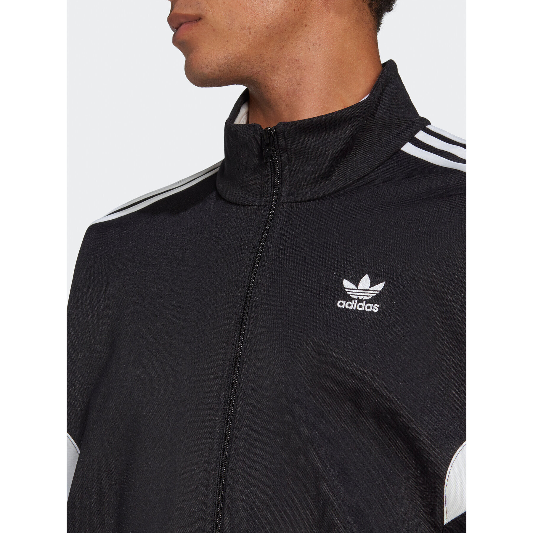 adidas Mikina Adicolor Classics Cut Line Track Top HS2064 Černá Loose Fit - Pepit.cz