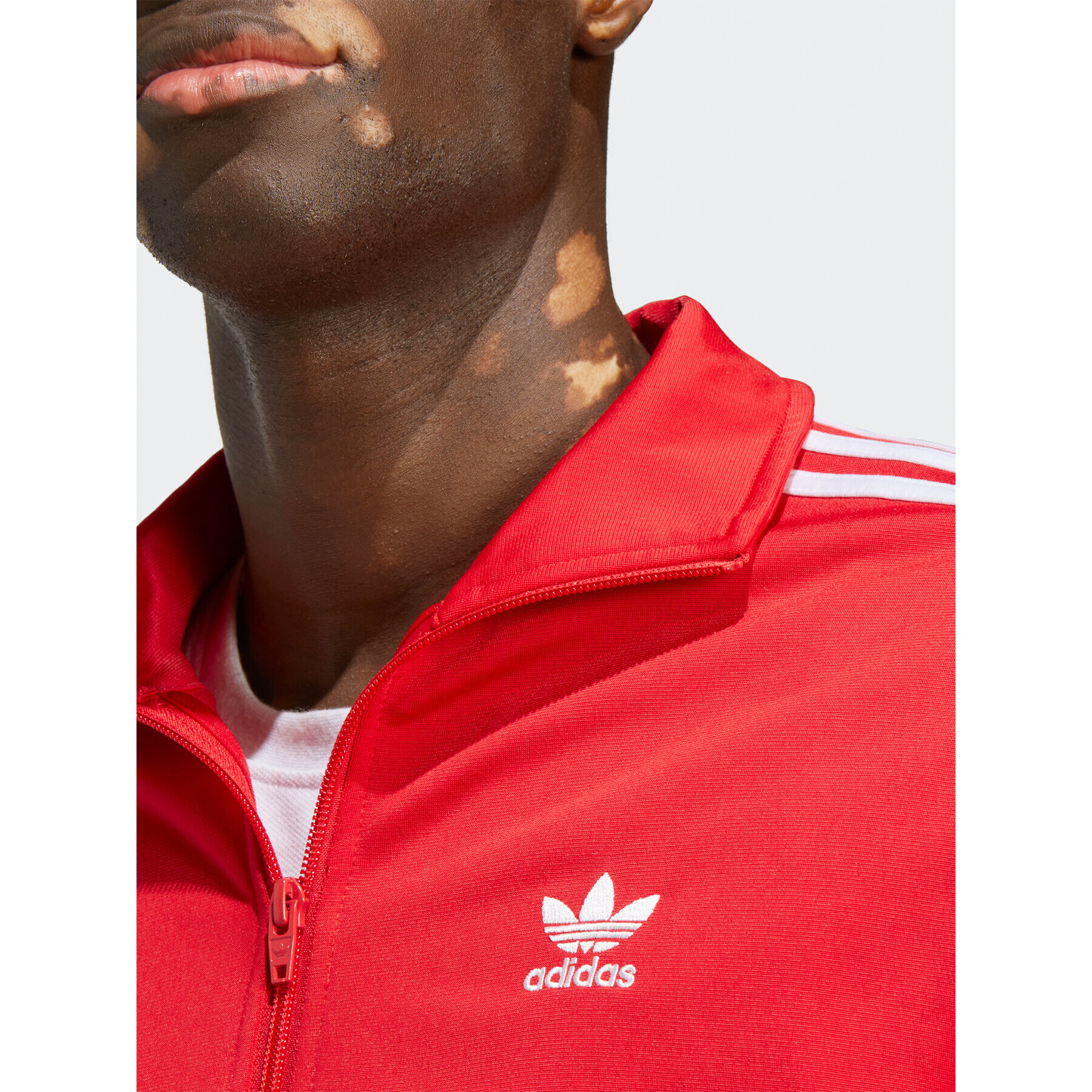 adidas Mikina Adicolor Classics Firebird Track Top IA6342 Červená Regular Fit - Pepit.cz