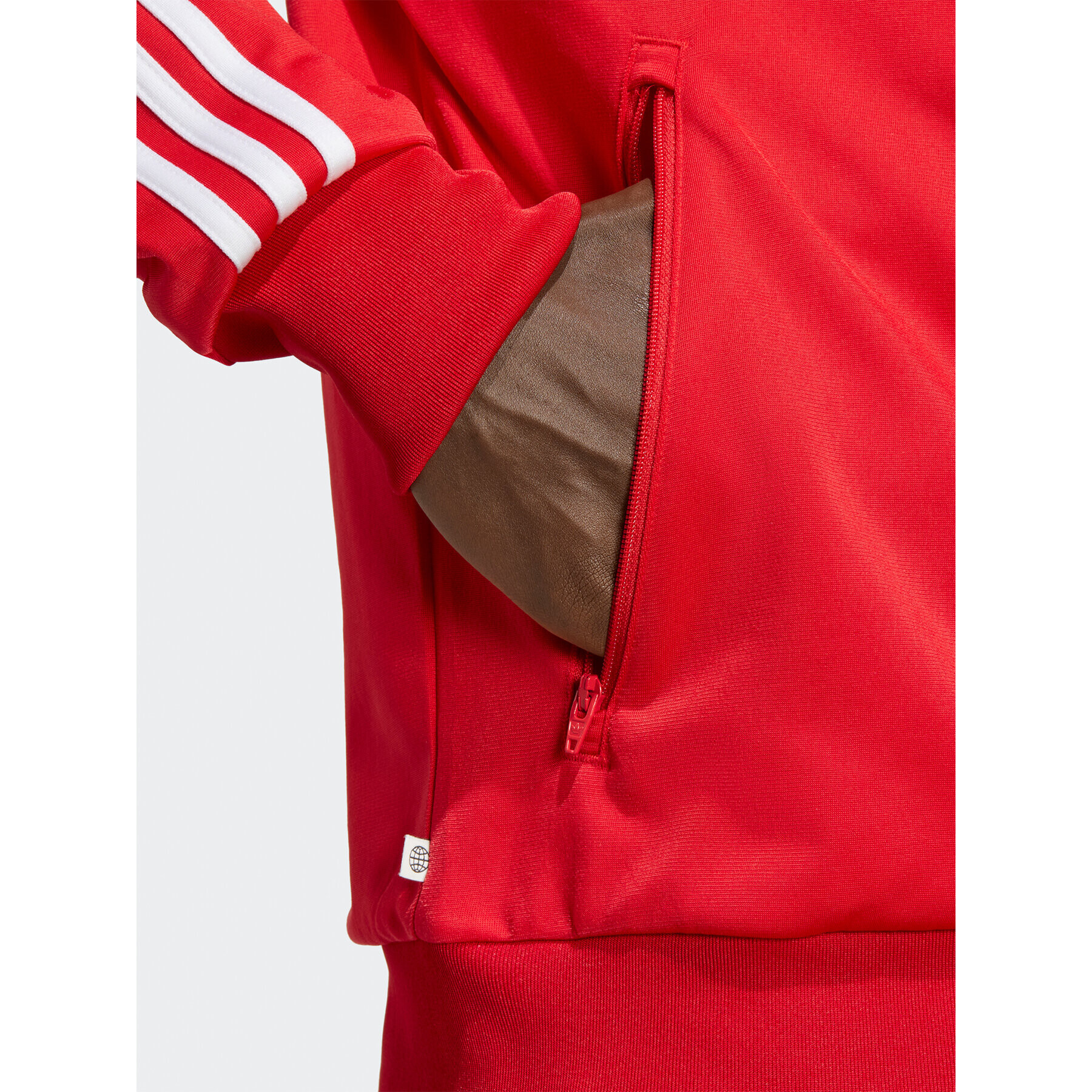 adidas Mikina Adicolor Classics Firebird Track Top IA6342 Červená Regular Fit - Pepit.cz