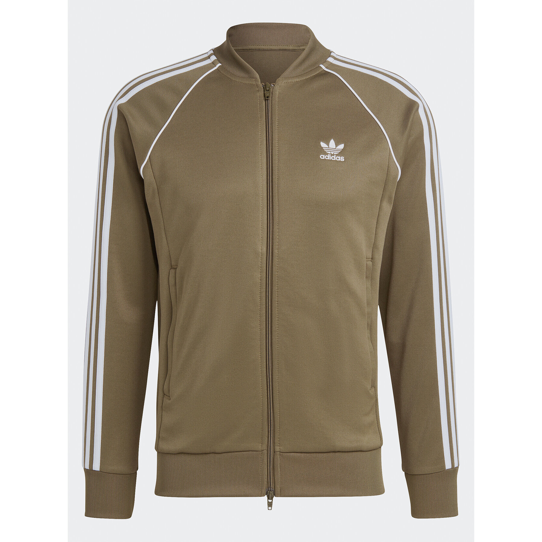 adidas Mikina Adicolor Classics SST Track Top IA4784 Zelená Slim Fit - Pepit.cz