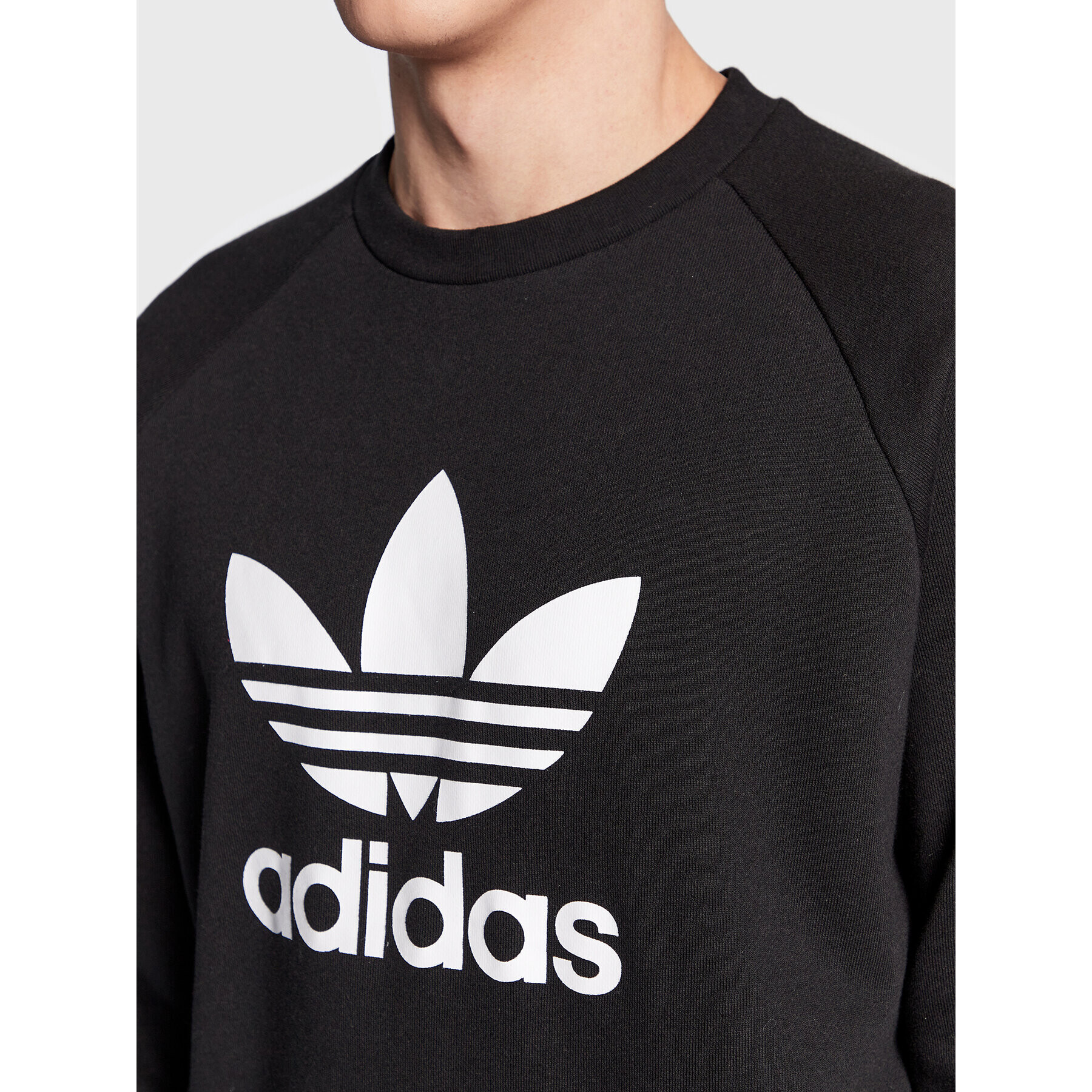 adidas Mikina adicolor Classics Trefoil Crewneck IA4854 Černá Regular Fit - Pepit.cz