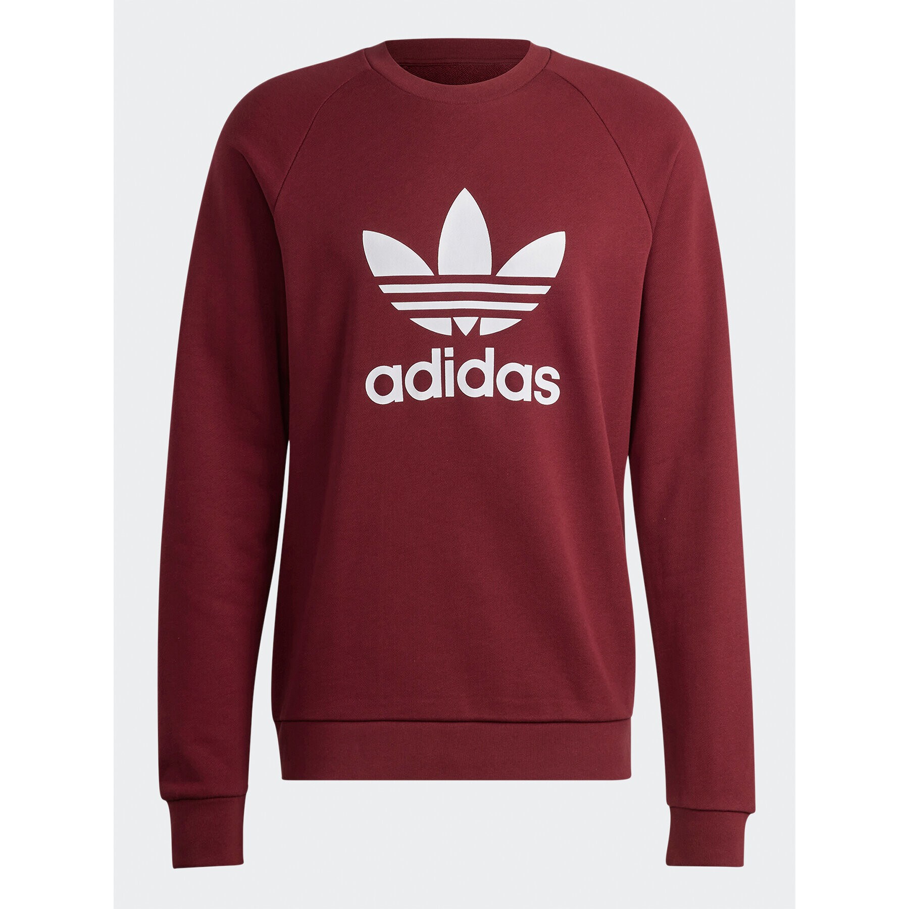 adidas Mikina Adicolor Classics Trefoil Crewneck Sweatshirt IA4856 Červená Regular Fit - Pepit.cz