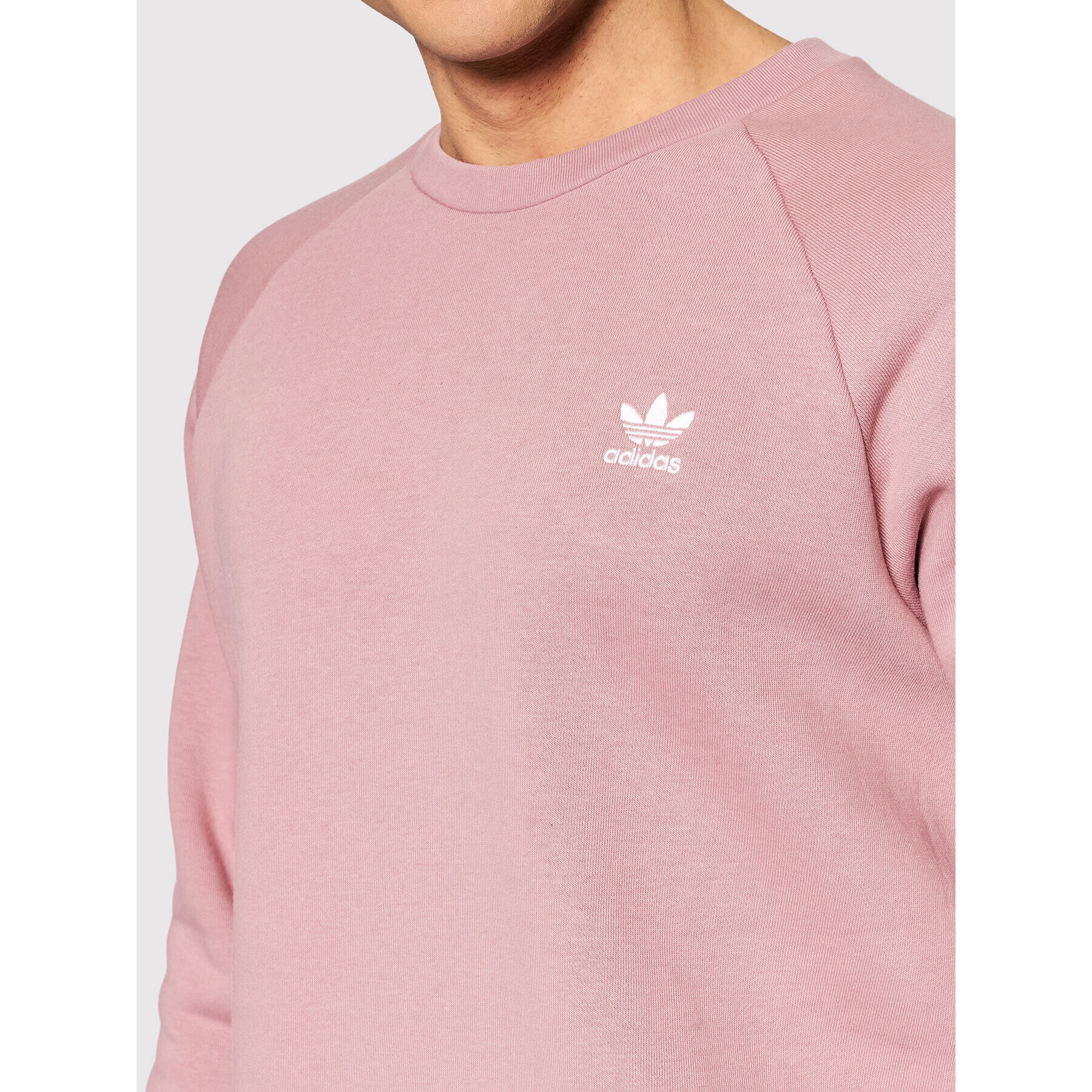 adidas Mikina adicolor Essentials Trefoil HE9430 Růžová Regular Fit - Pepit.cz