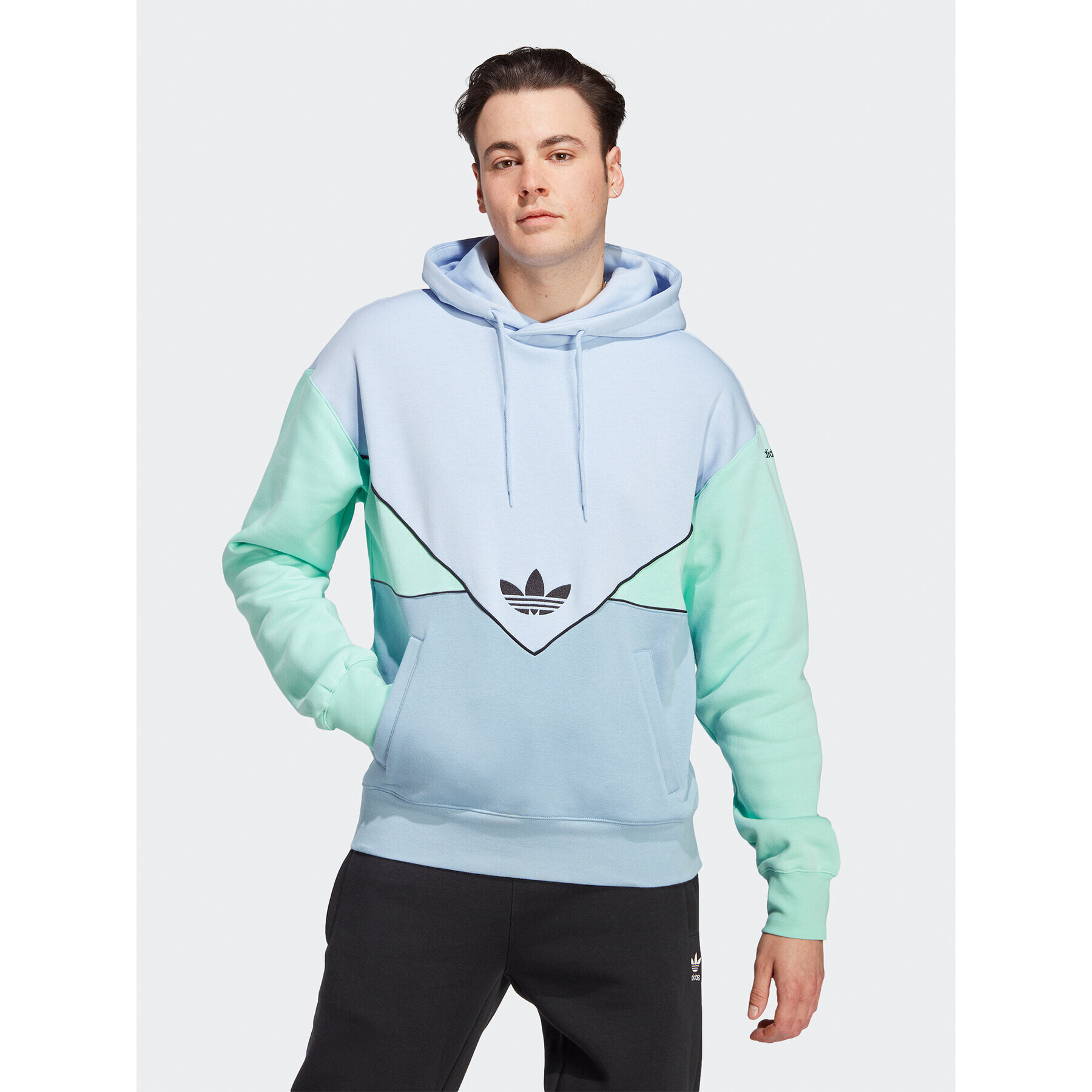 adidas Mikina Adicolor Seasonal Archive Hoodie HR5336 Modrá Regular Fit - Pepit.cz