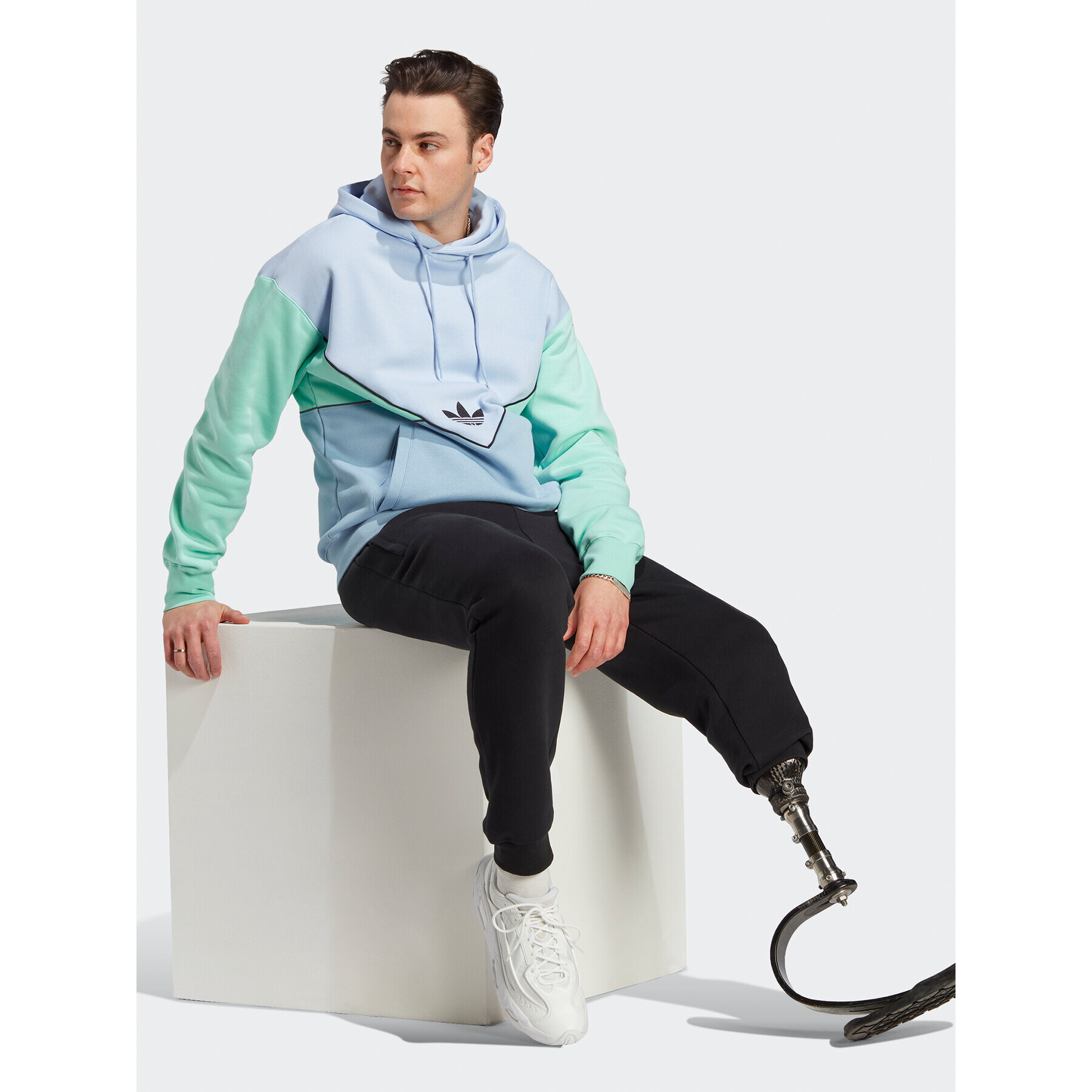 adidas Mikina Adicolor Seasonal Archive Hoodie HR5336 Modrá Regular Fit - Pepit.cz