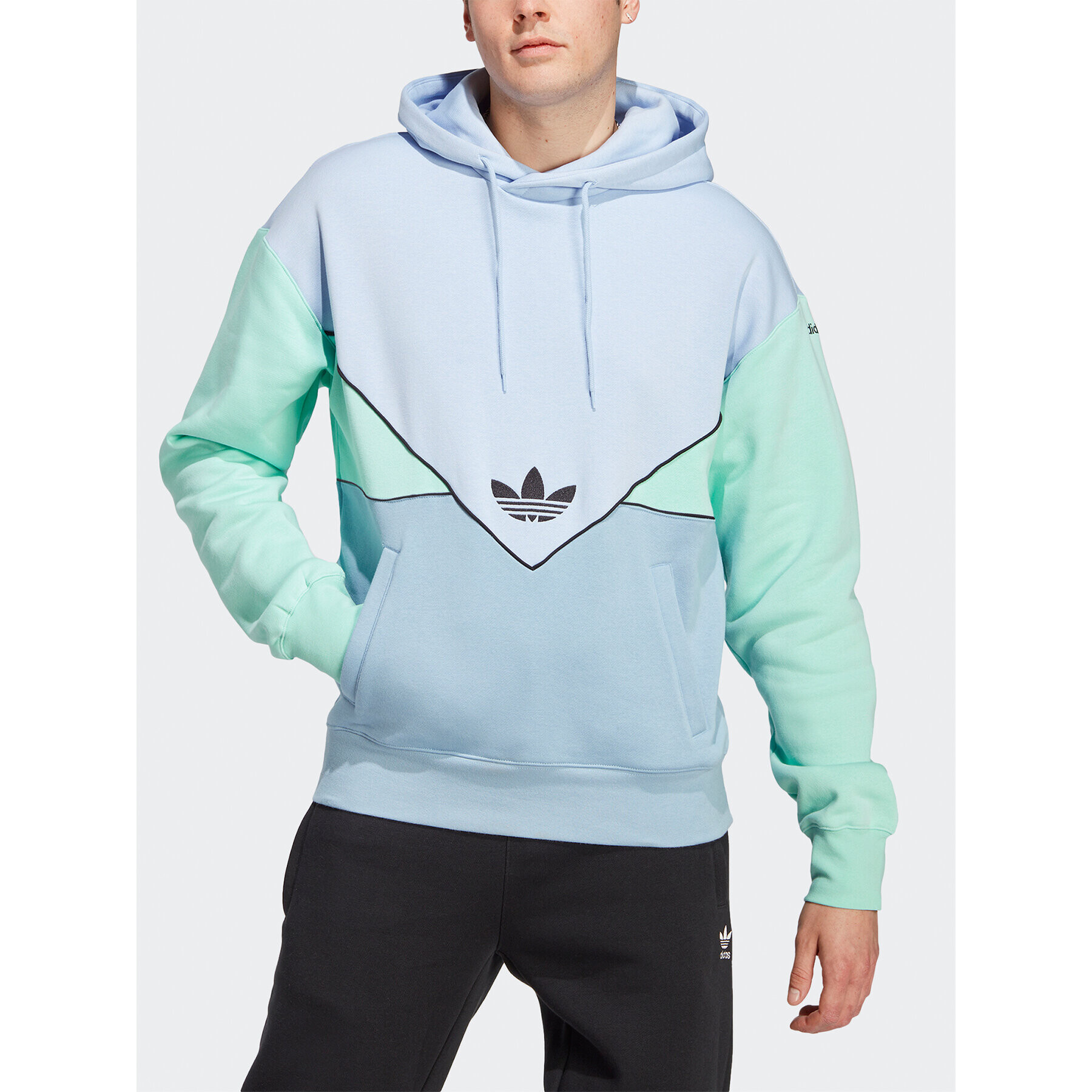 adidas Mikina Adicolor Seasonal Archive Hoodie HR5336 Modrá Regular Fit - Pepit.cz