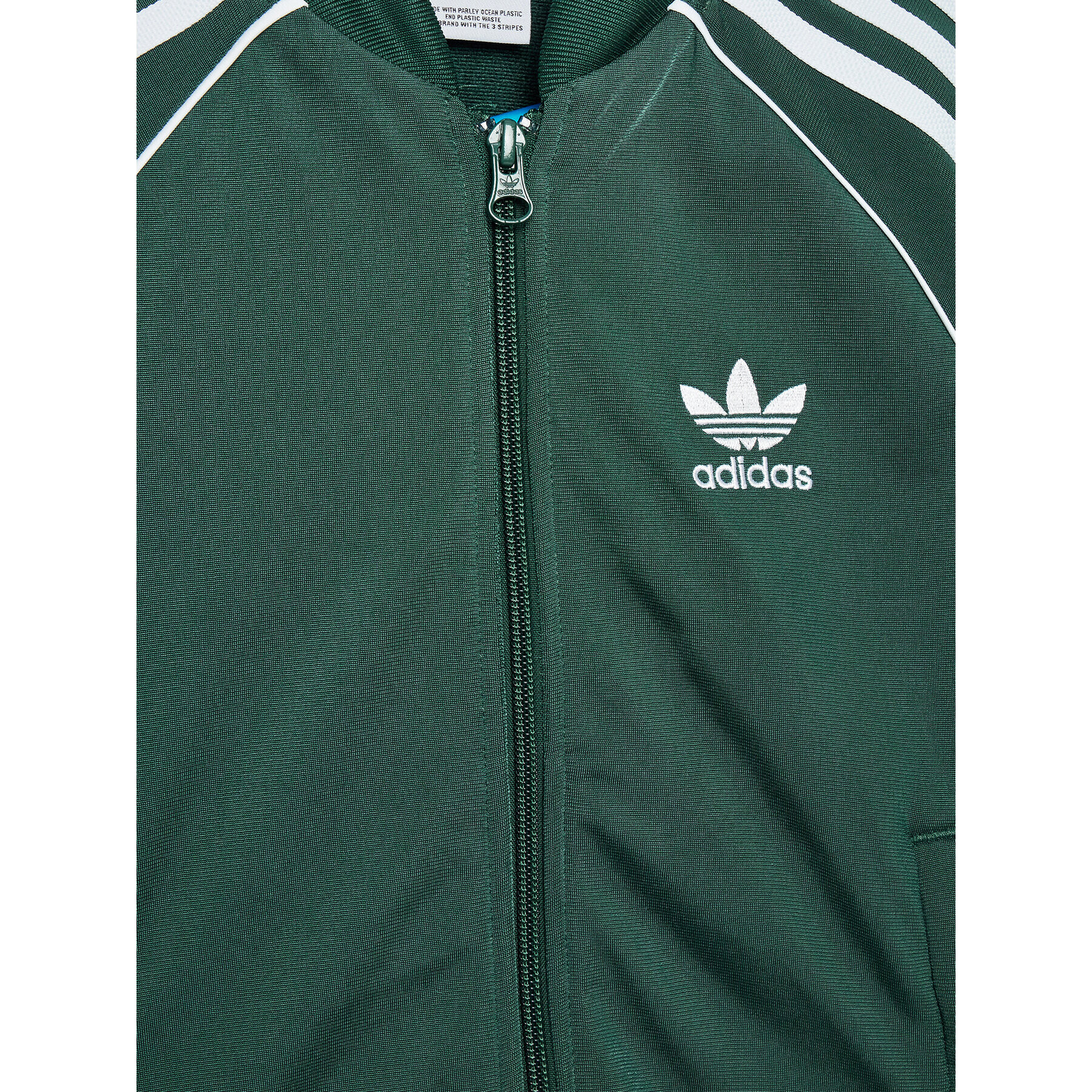 adidas Mikina adicolor Sst Track HK0302 Zelená Regular Fit - Pepit.cz