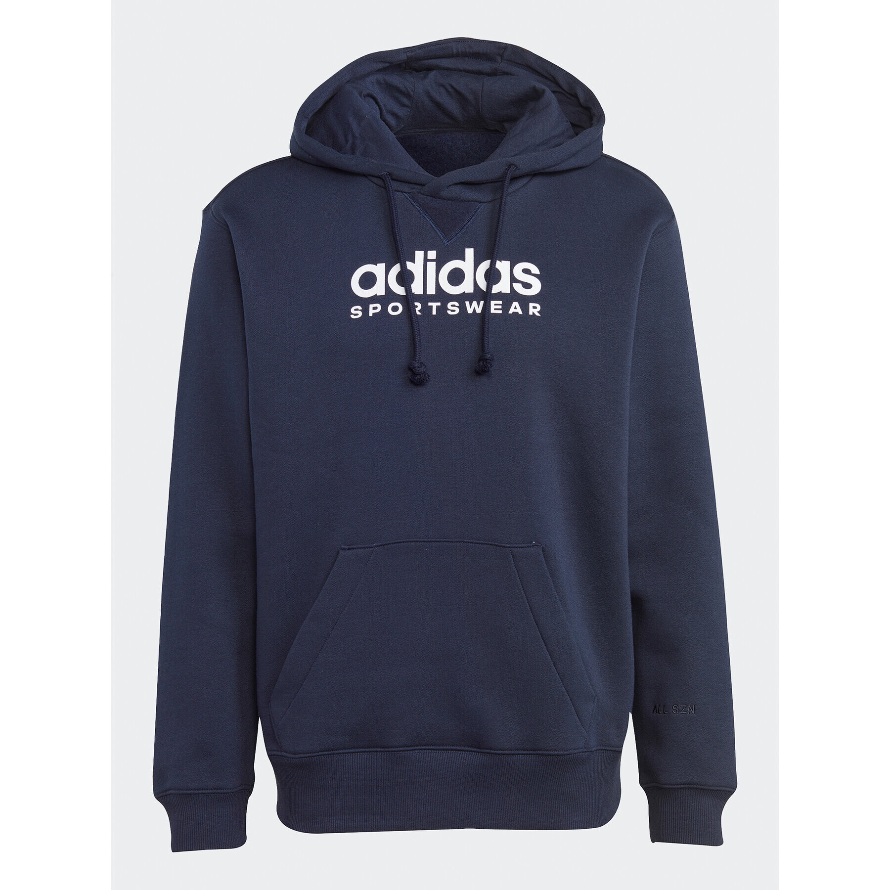 adidas Mikina All SZN Fleece Graphic Hoodie IC9774 Modrá Loose Fit - Pepit.cz