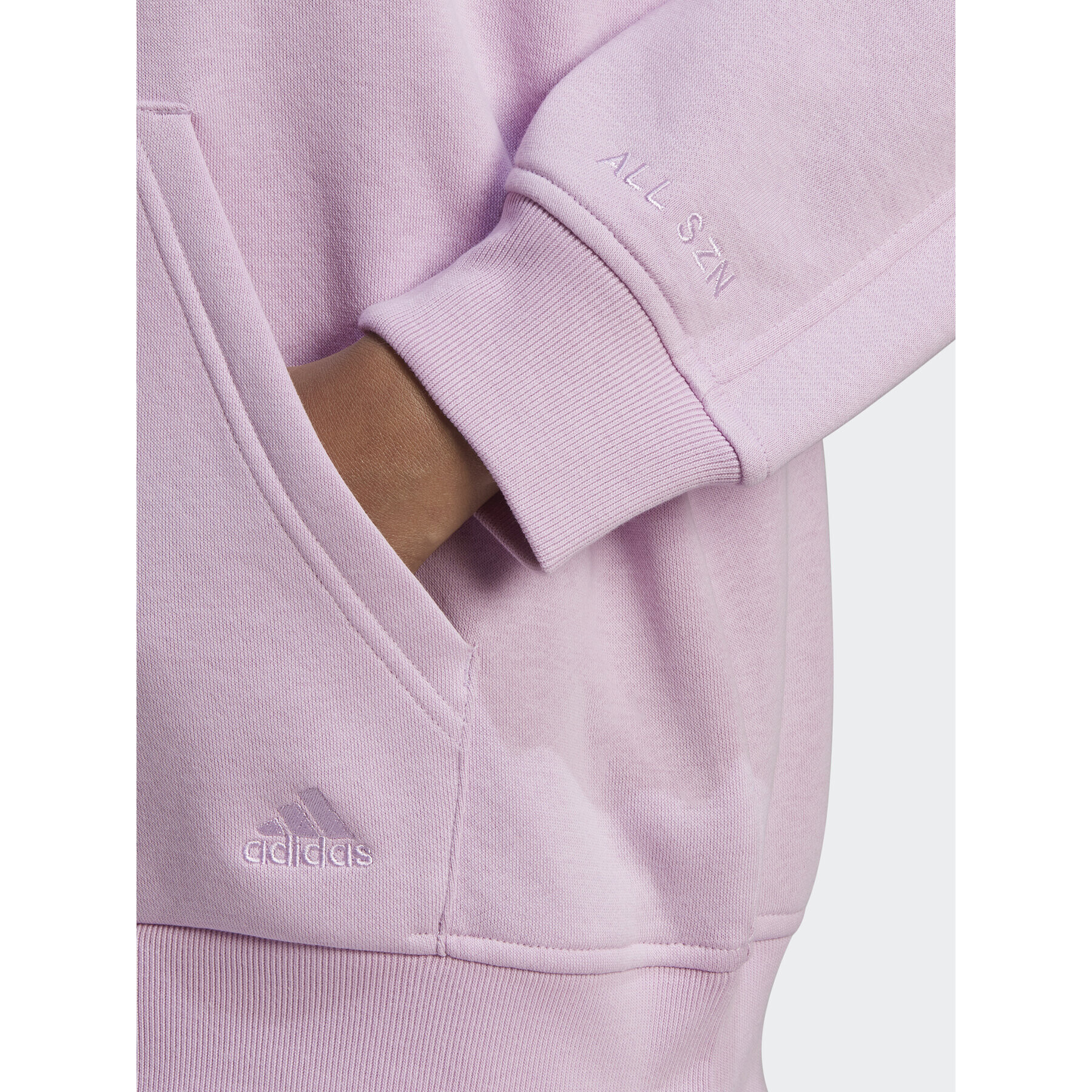 adidas Mikina ALL SZN Fleece HN4214 Růžová Loose Fit - Pepit.cz