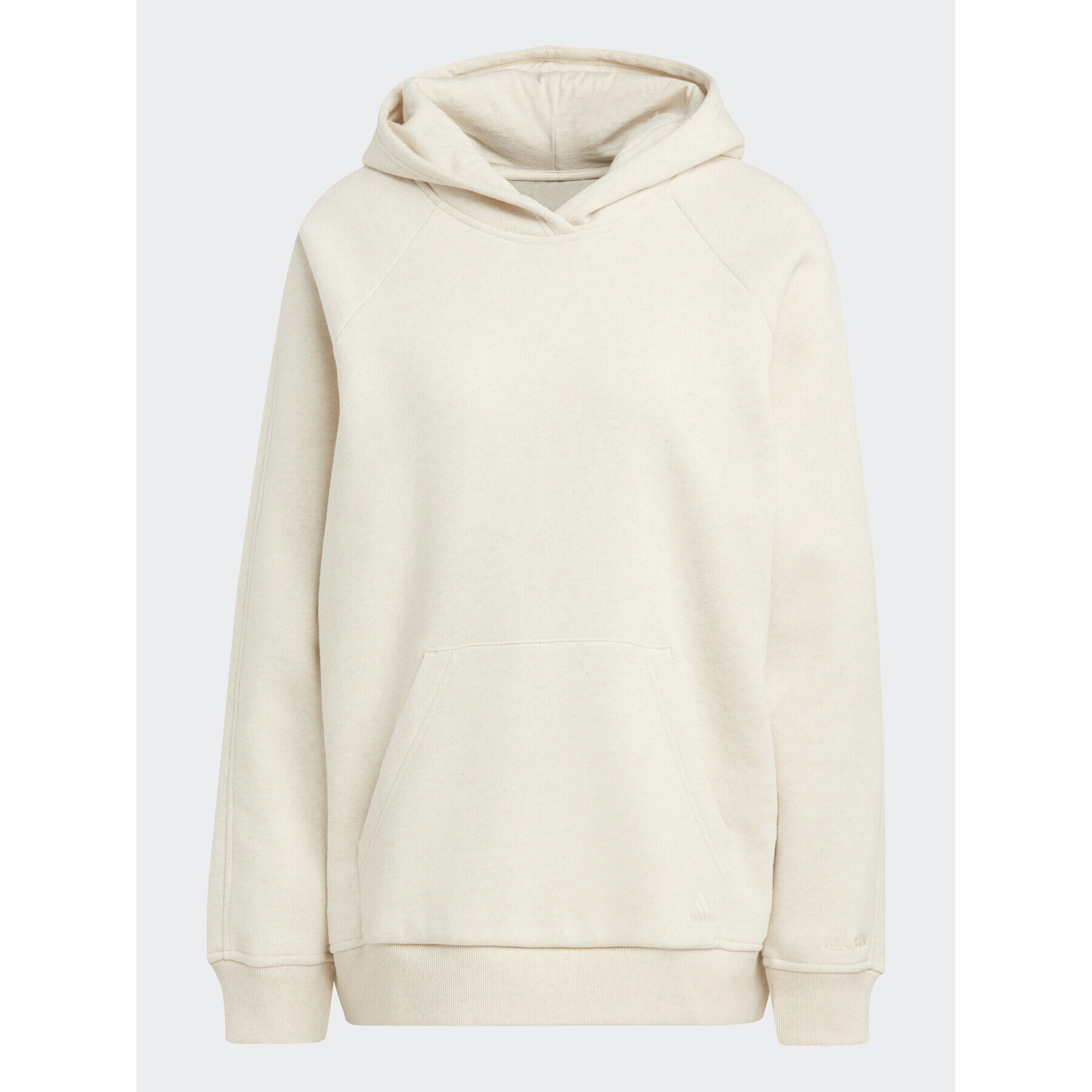 adidas Mikina ALL SZN Fleece IC6432 Écru Loose Fit - Pepit.cz