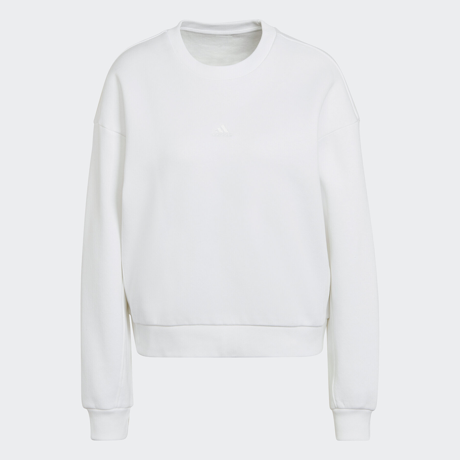 adidas Mikina ALL SZN Fleece Sweatshirt HJ7997 Bílá Loose Fit - Pepit.cz