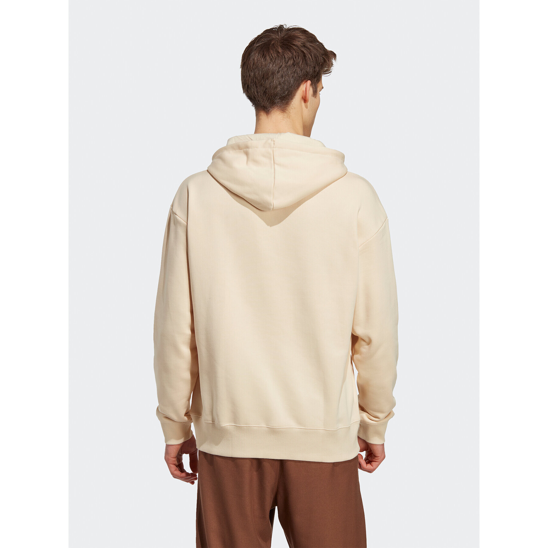 adidas Mikina ALL SZN French Terry Hoodie IC9768 Béžová Loose Fit - Pepit.cz