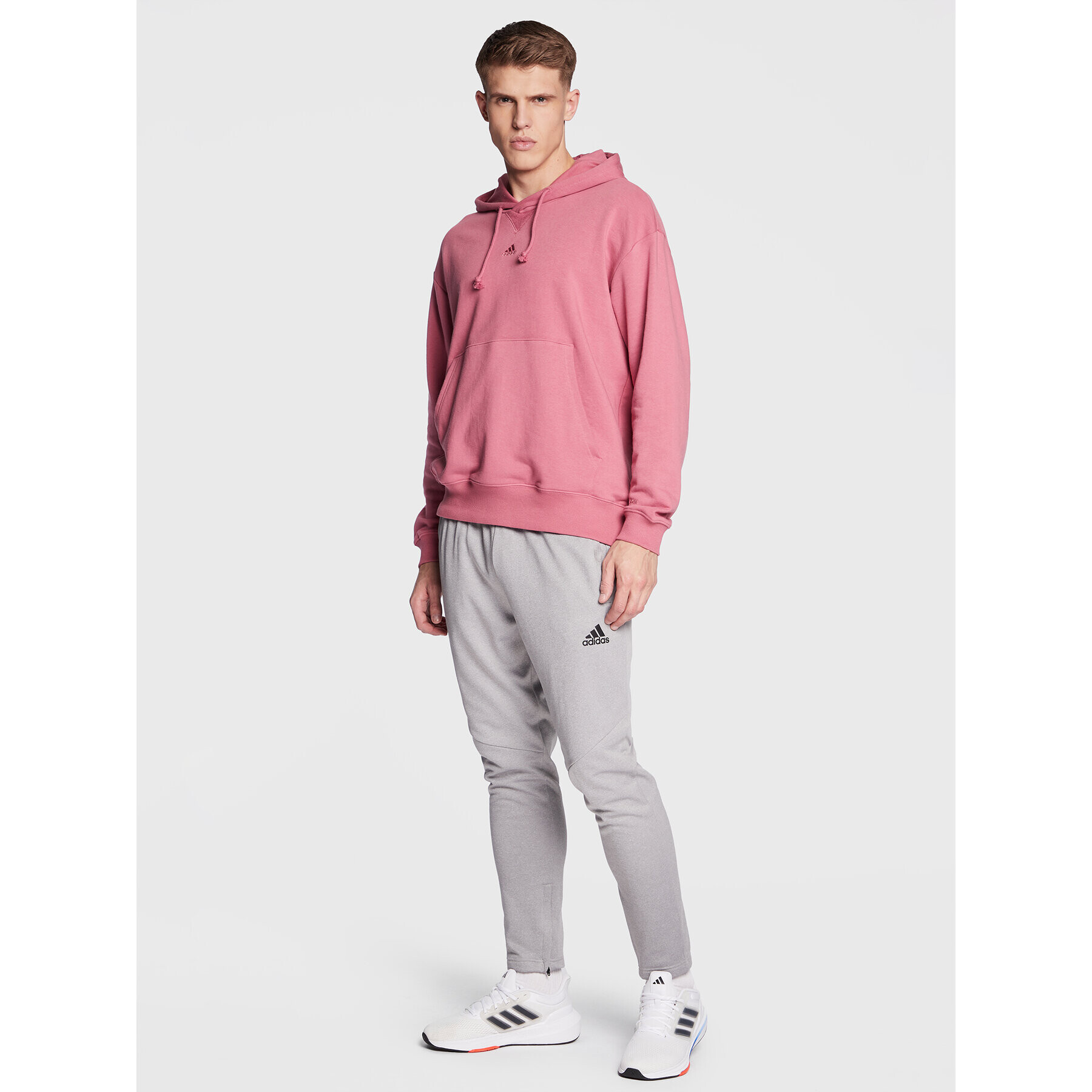 adidas Mikina All Szn IC9762 Růžová Loose Fit - Pepit.cz