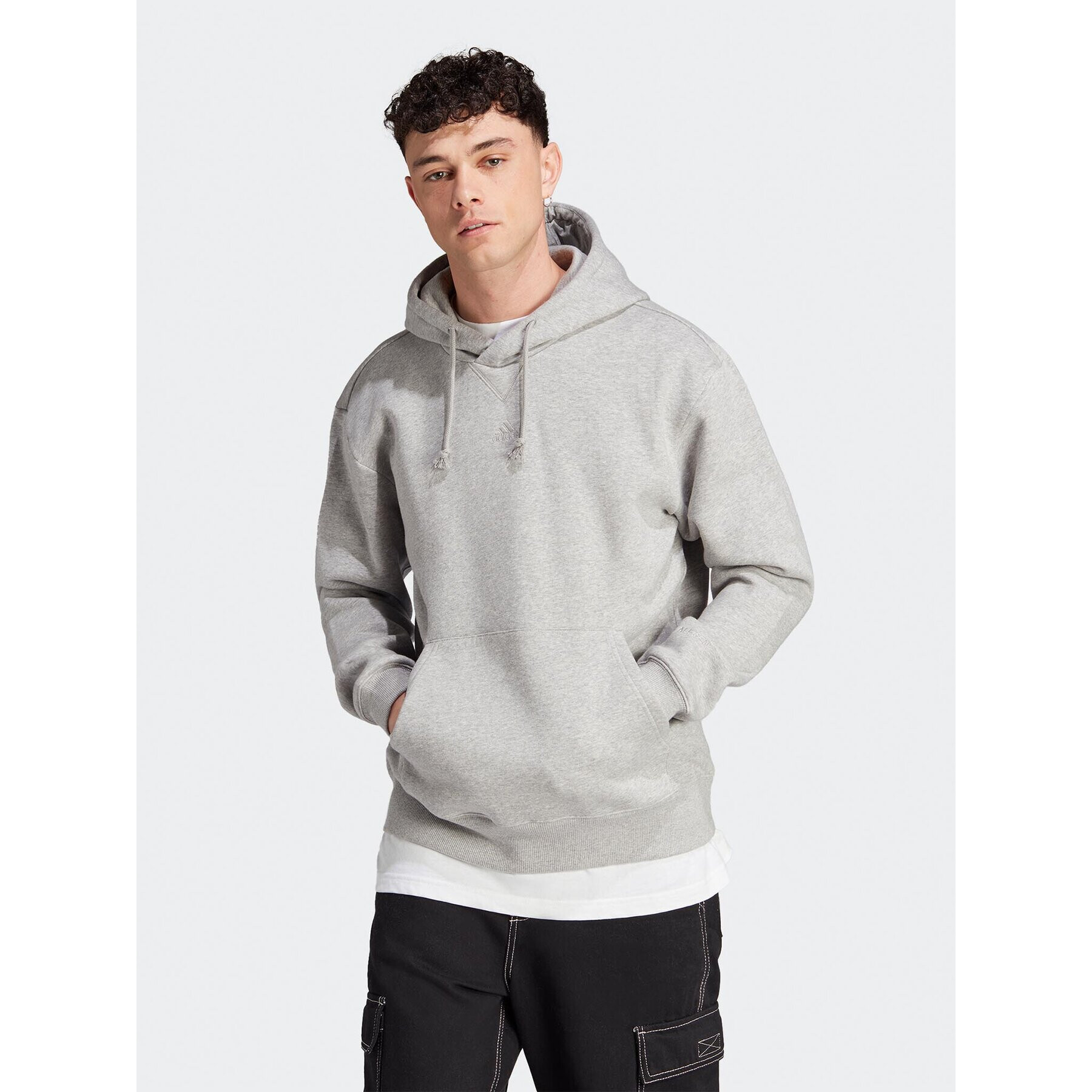 adidas Mikina All SZN IJ6886 Šedá Loose Fit - Pepit.cz